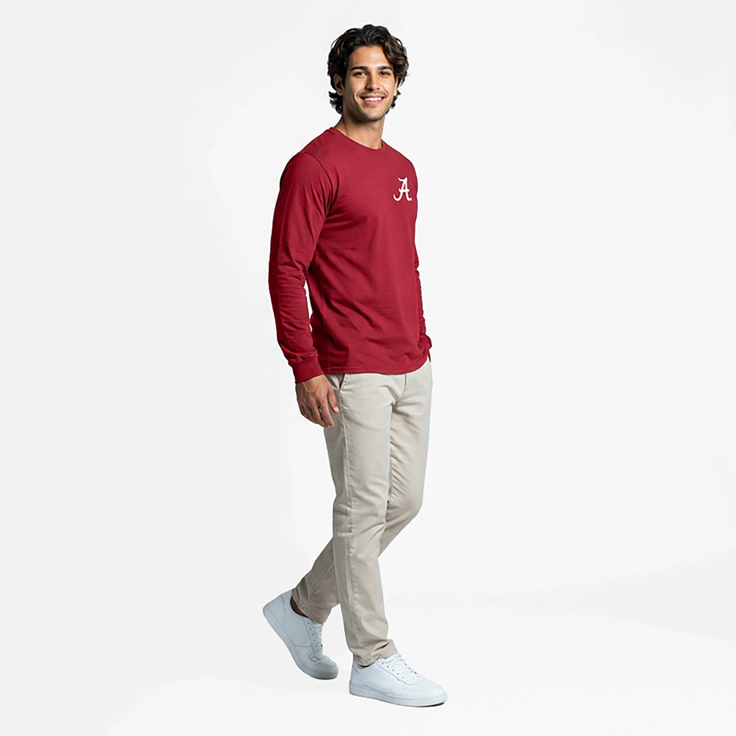 The Victory Men’s University of Alabama Primary Logo Rammer Jammer DS Long Sleeve T-shirt
