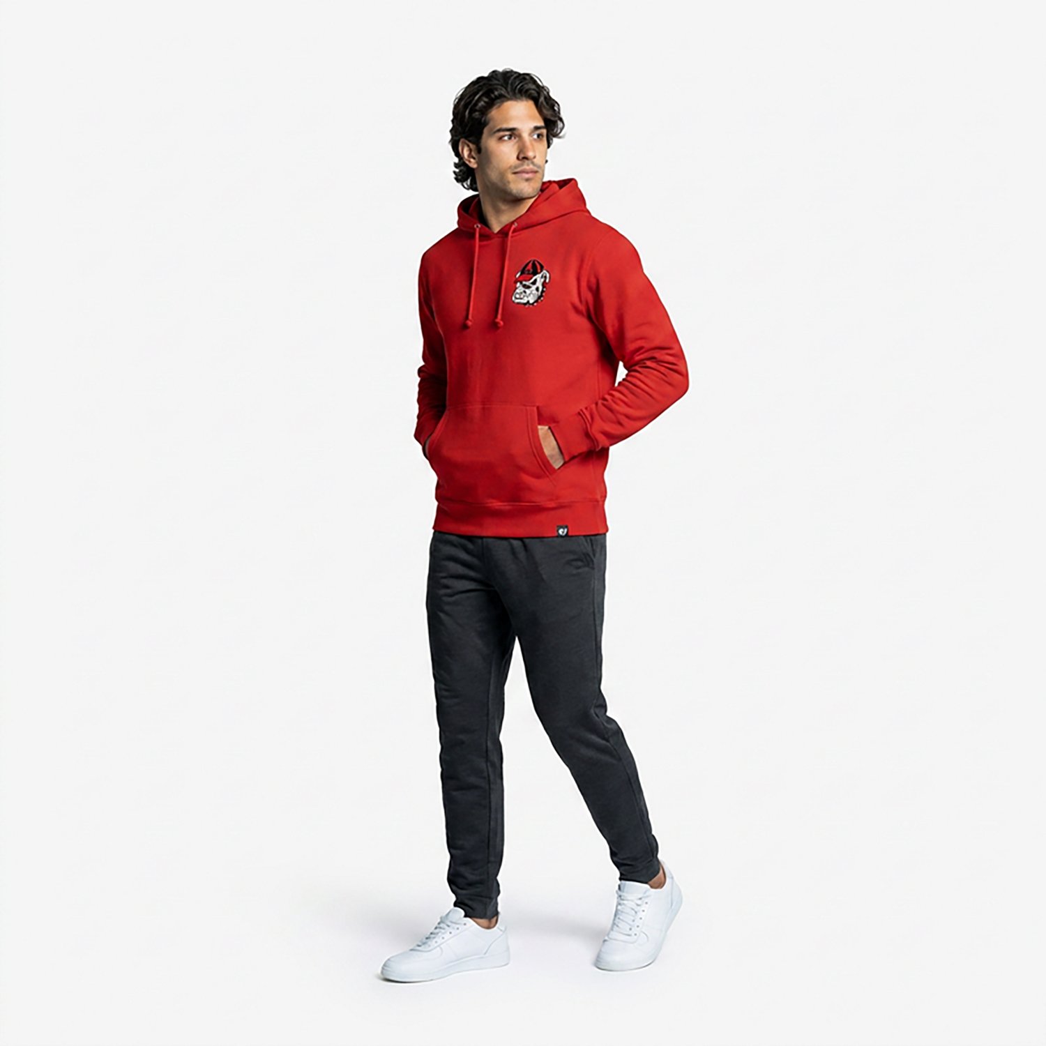 '47 Men's Georgia Bulldogs Regional Backer Headline Long Sleeve Hoodie - view number 3