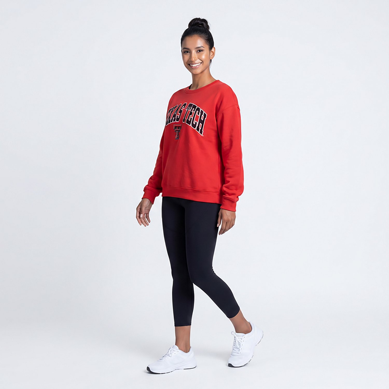 Pressbox Women's Texas Tech University Deep Basic Arch Janise Oversized Sweeper Top - view number 3