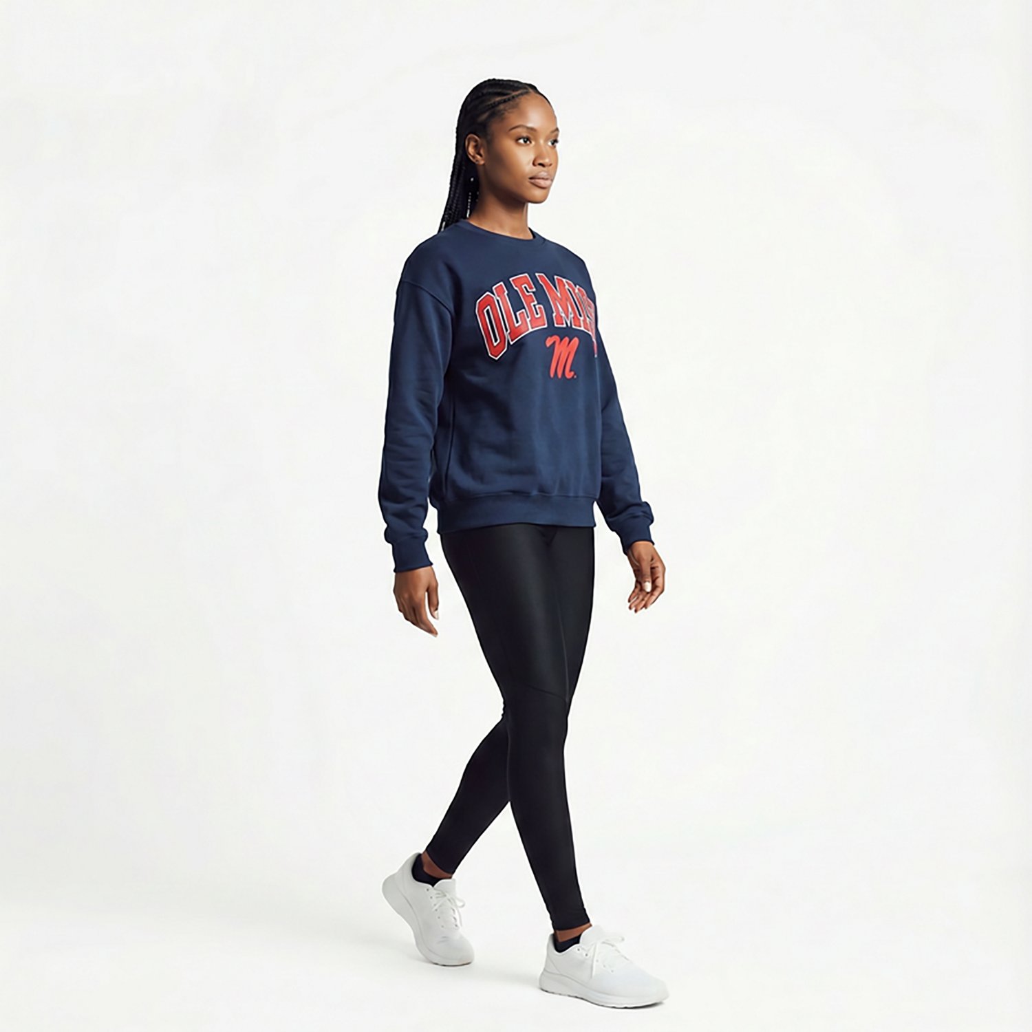 Pressbox Women's University of Mississippi Deep Basic Arch Janise Oversized Sweeper Top - view number 3