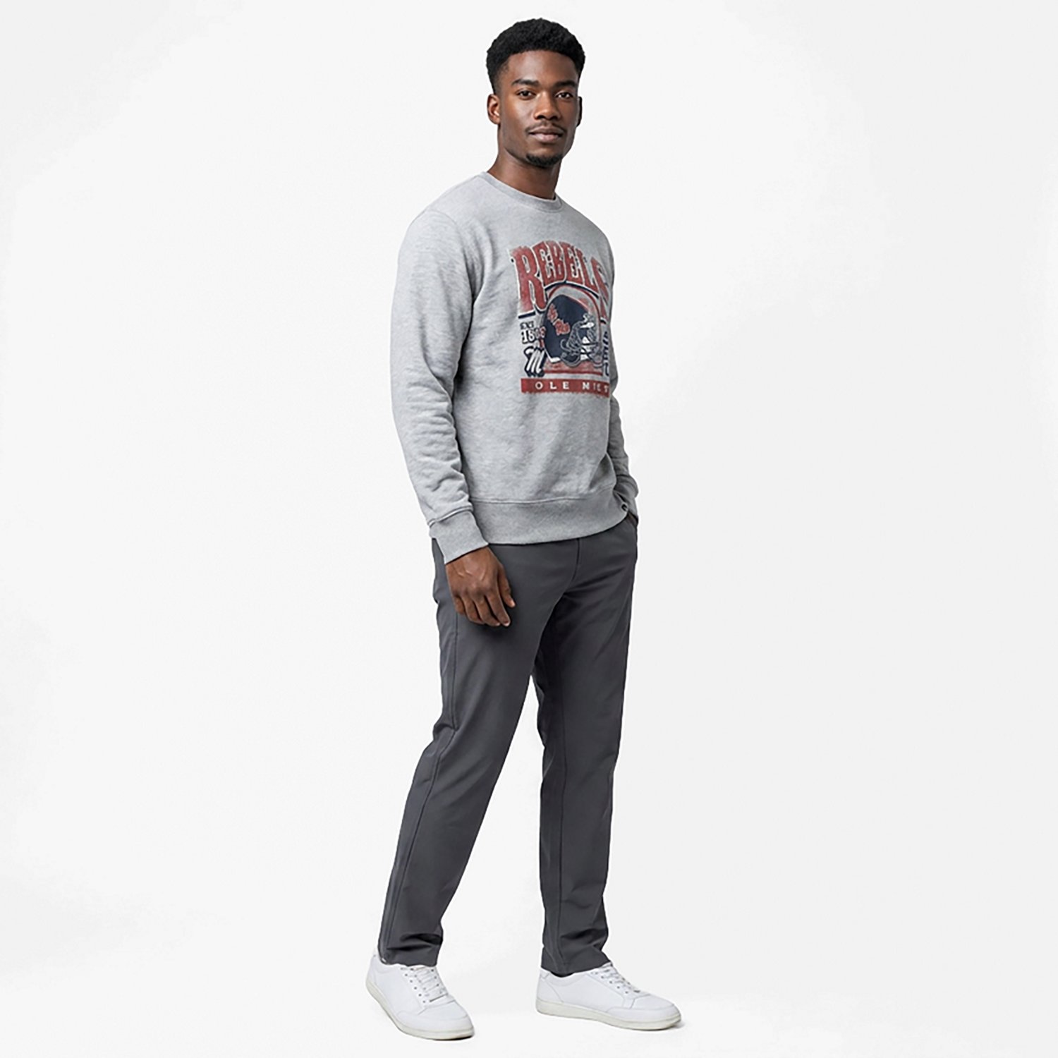 '47 Men's Ole Miss Rebels Arch Regional Headline Crew Sweatshirt - view number 3