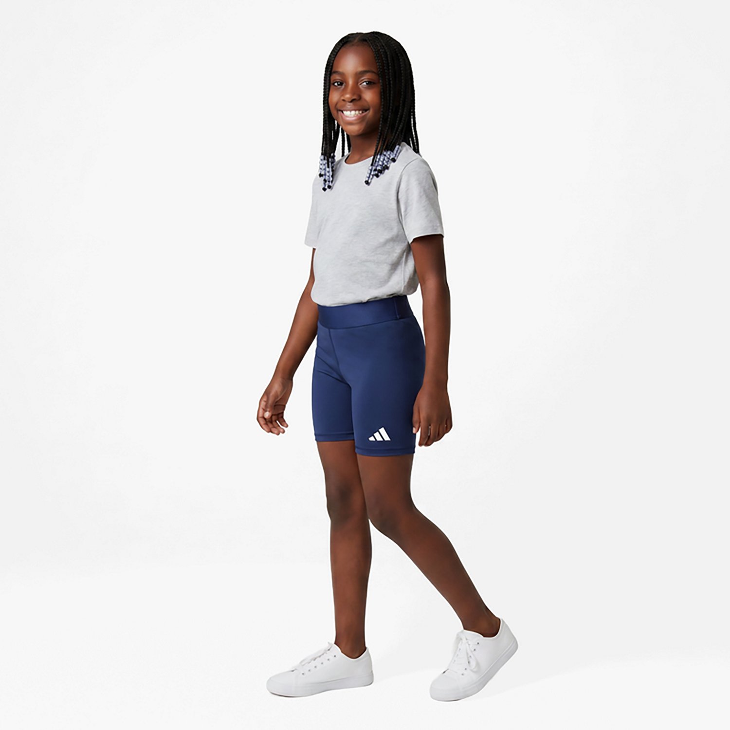 adidas Girls' Techfit Volleyball Tight Shorts 4 in