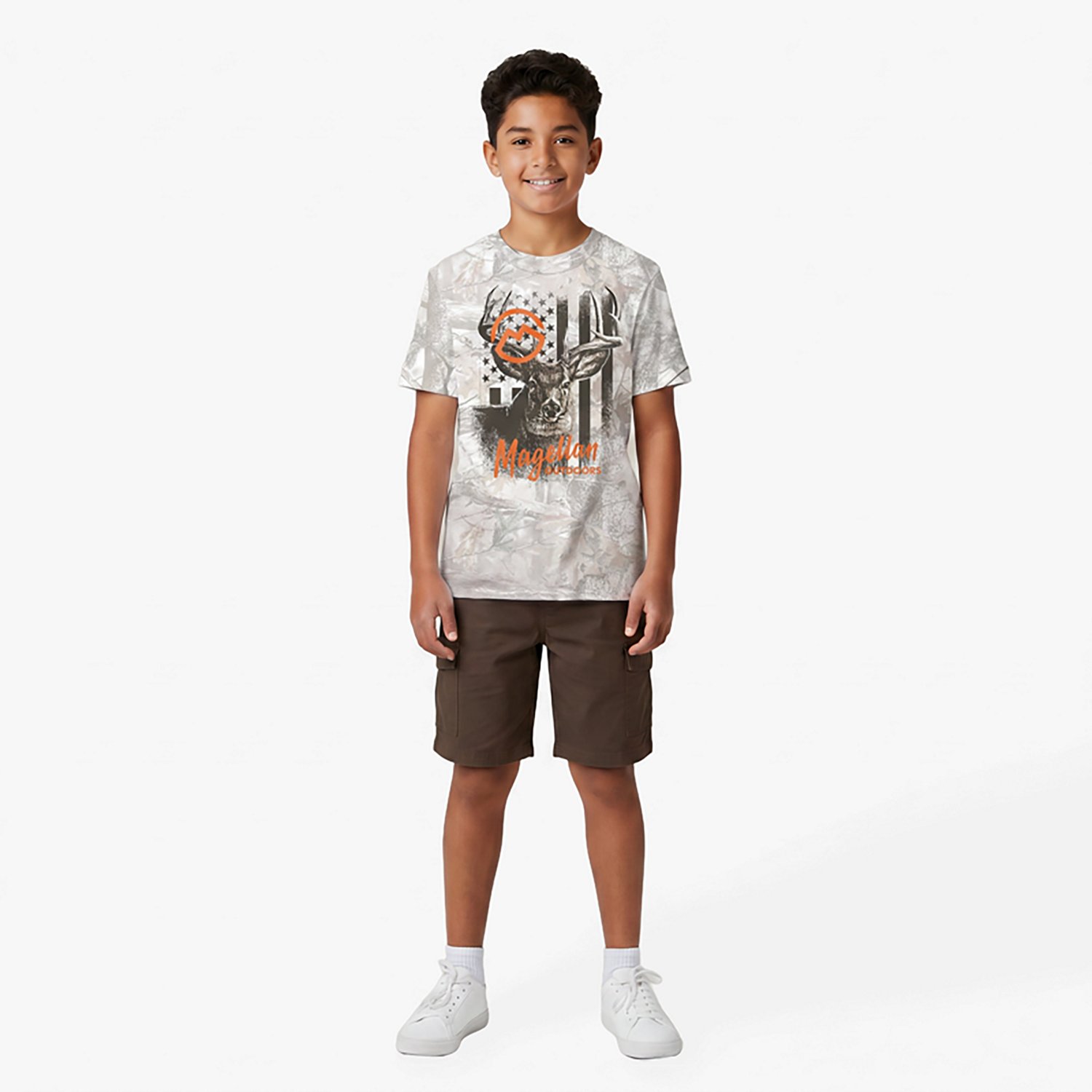 Magellan Outdoors Boys' Camerica Deer Camo T-shirt