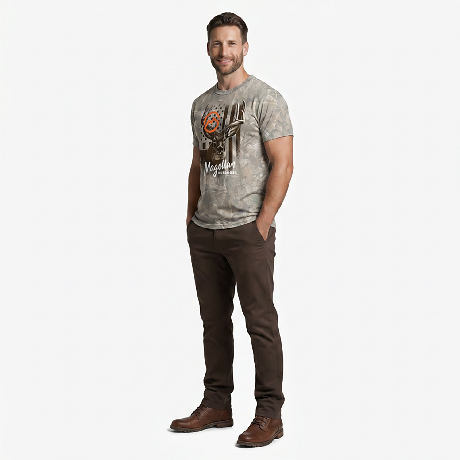 Magellan Outdoors Men's Deer Camo T-shirt - view number 2