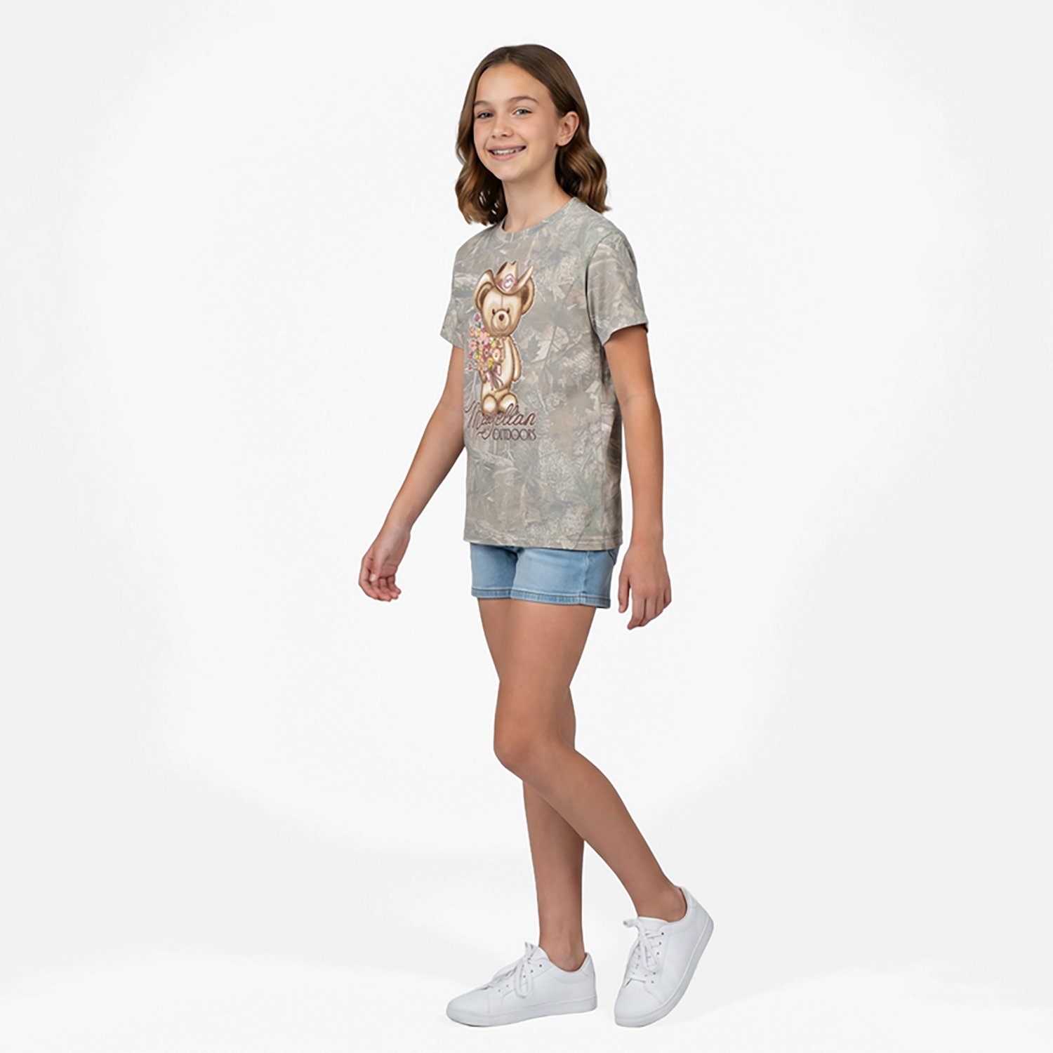 Magellan Outdoors Girls’ Teddy Bear Graphic Short Sleeve T‑Shirt - view number 2