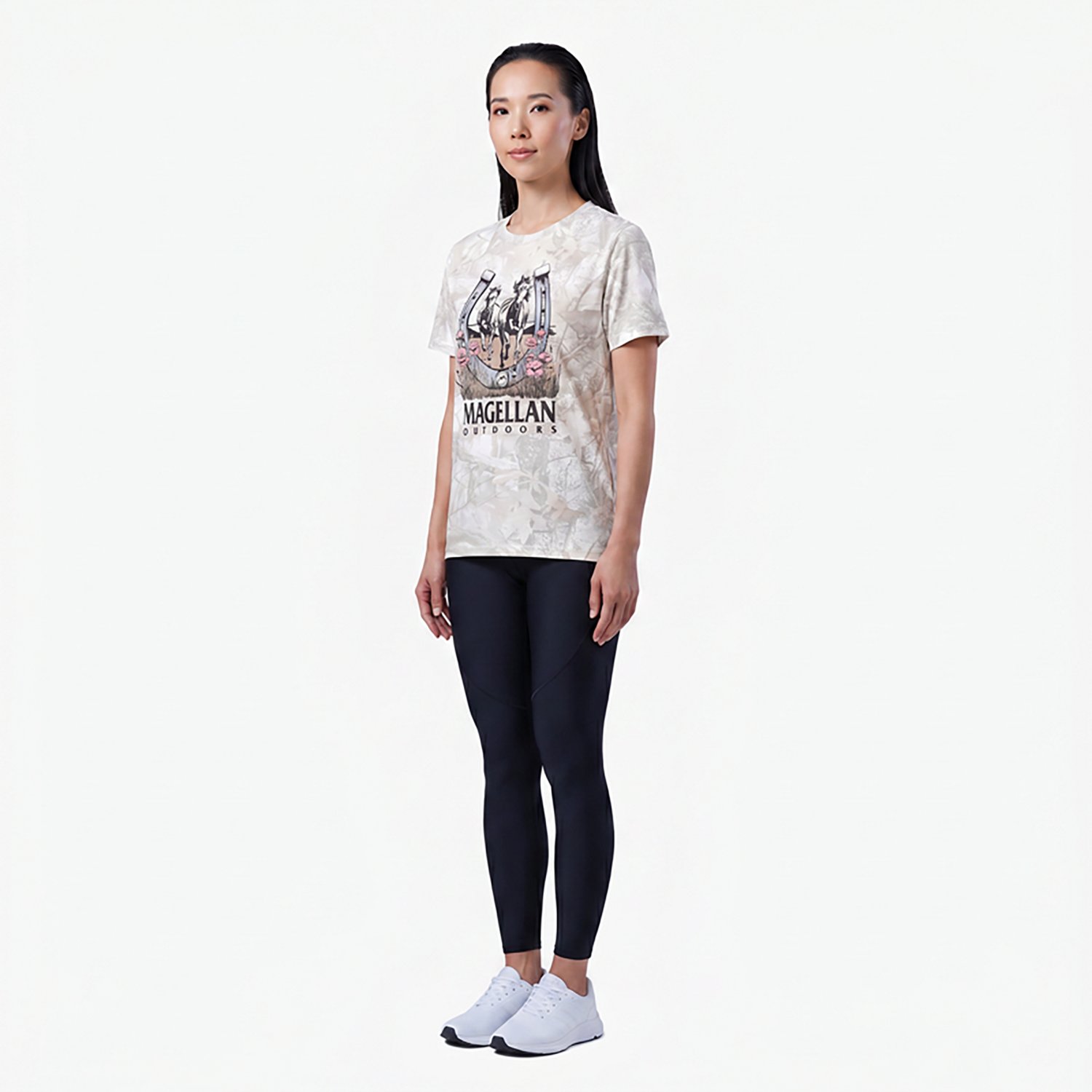 Magellan Outdoors Women’s Horses Camo Graphic Short Sleeve T‑Shirt - view number 3