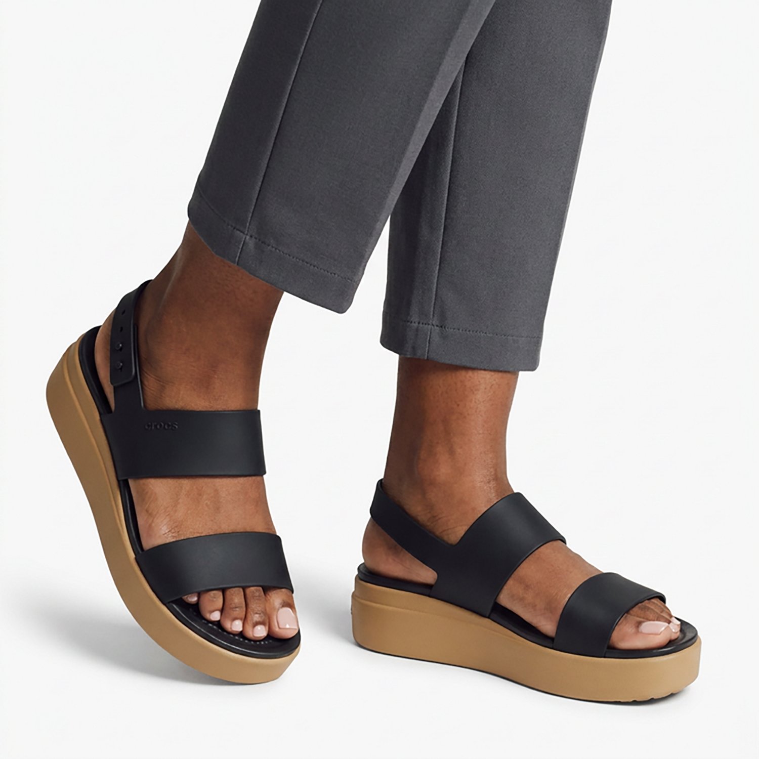 Crocs Women’s Brooklyn Low Wedge Sandals