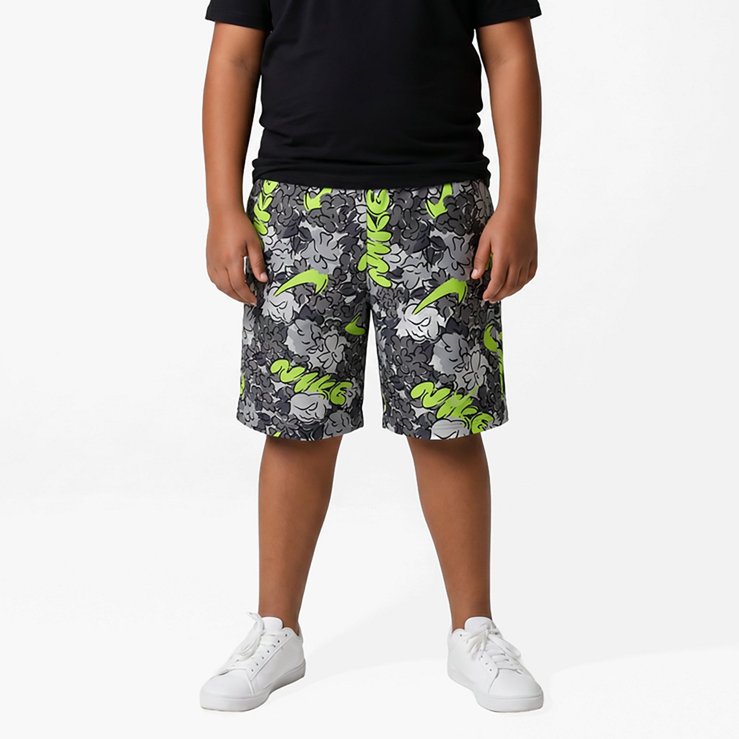 Nike Boys' Breaker Floral Allover Print Volley Swim Shorts 4 in