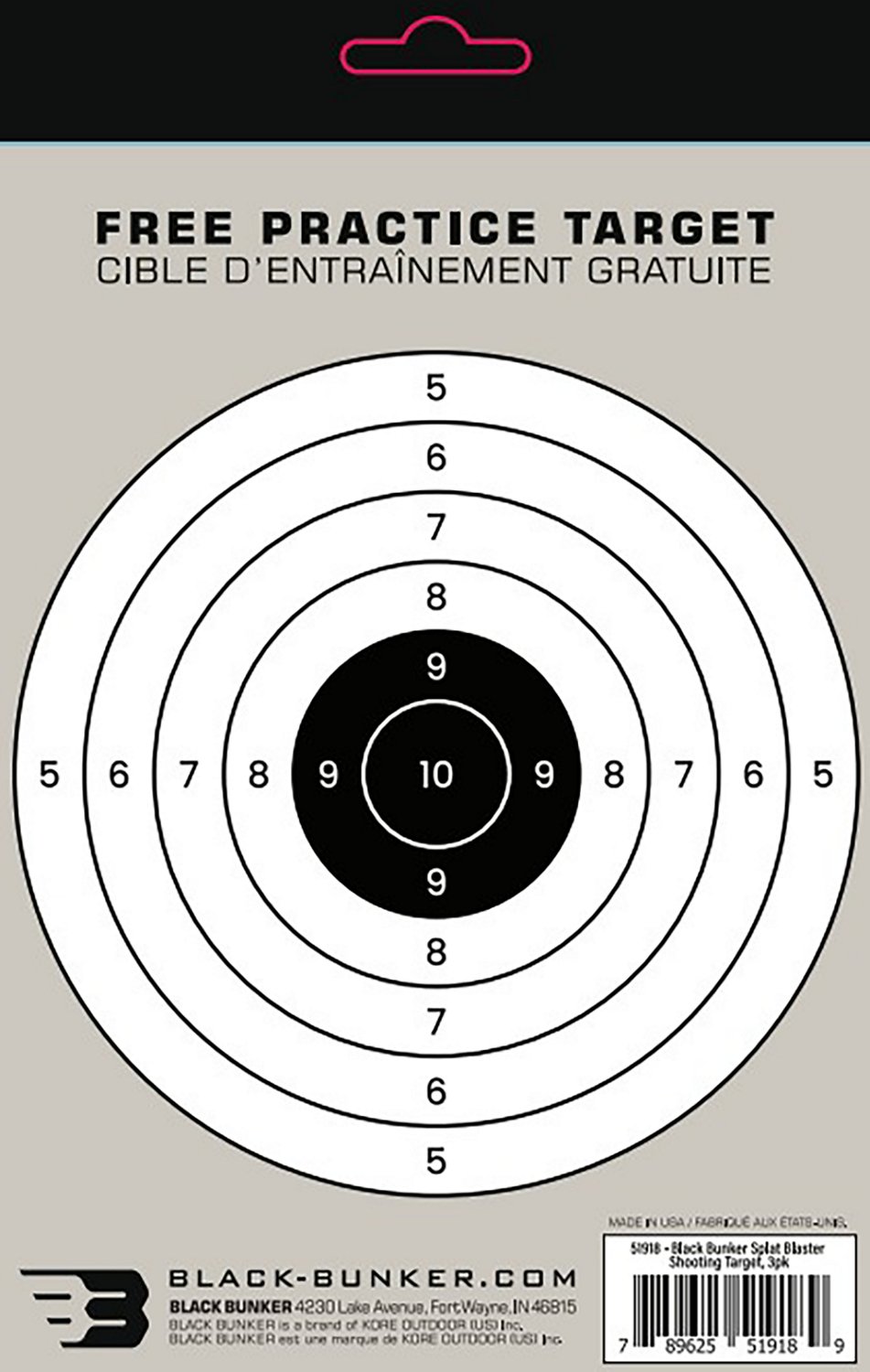 Black Bunker Splat Blaster Shooting Targets 3-Pack - view number 3