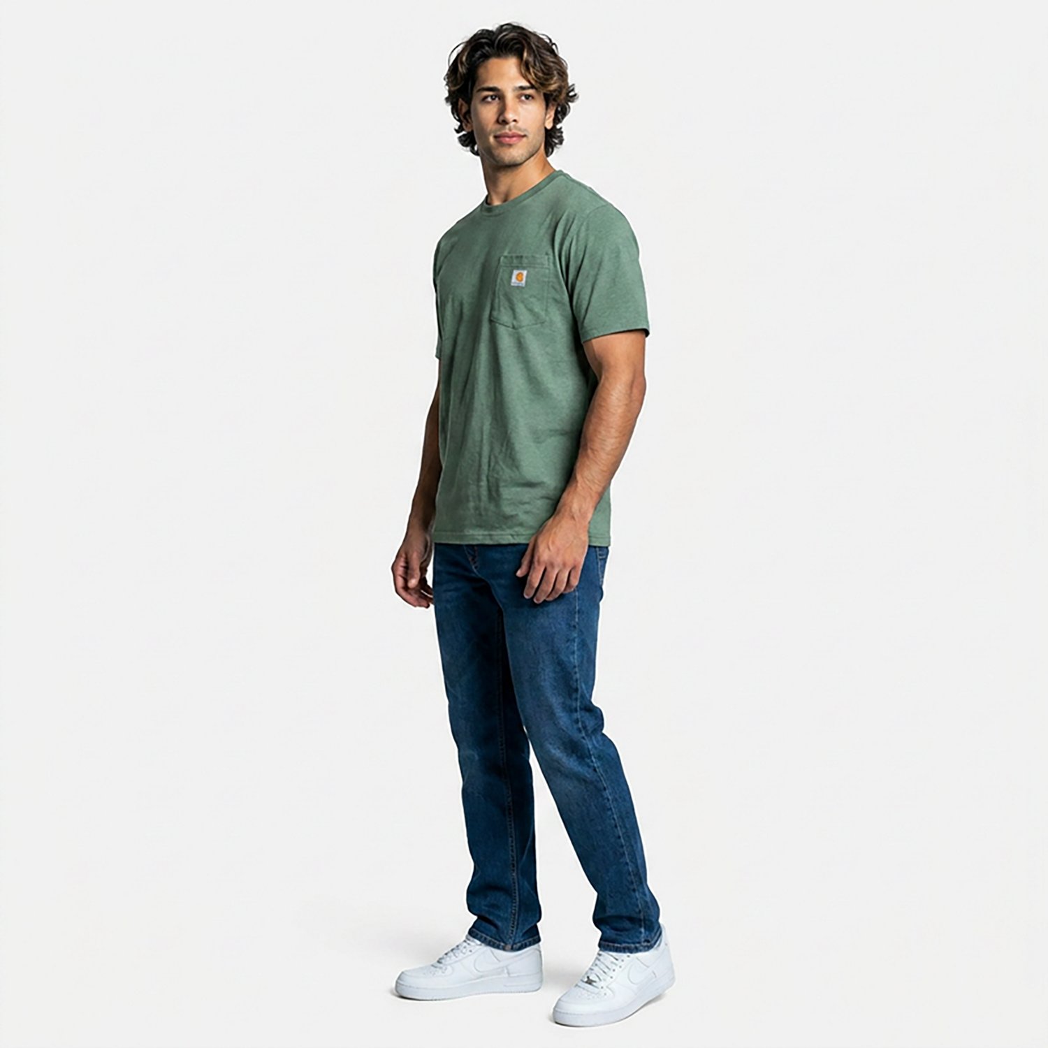 Carhartt Men's K87 Short Sleeve Workwear Pocket T-shirt                                                                          - view number 3