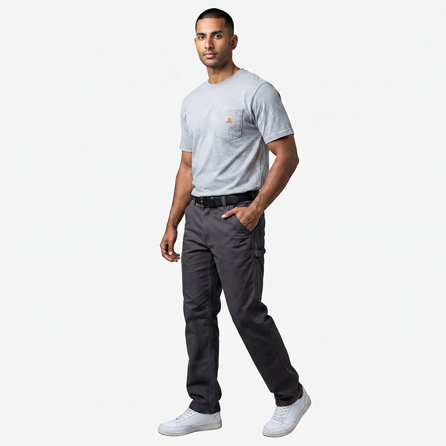Carhartt Men's K87 Short Sleeve Workwear Pocket T-shirt                                                                          - view number 2