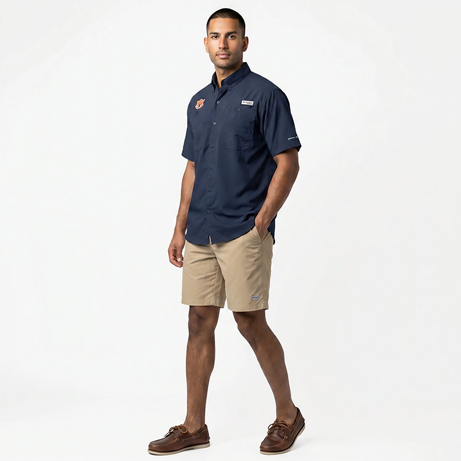 Columbia Sportswear Men's Auburn University Collegiate Tamiami Shirt - view number 3