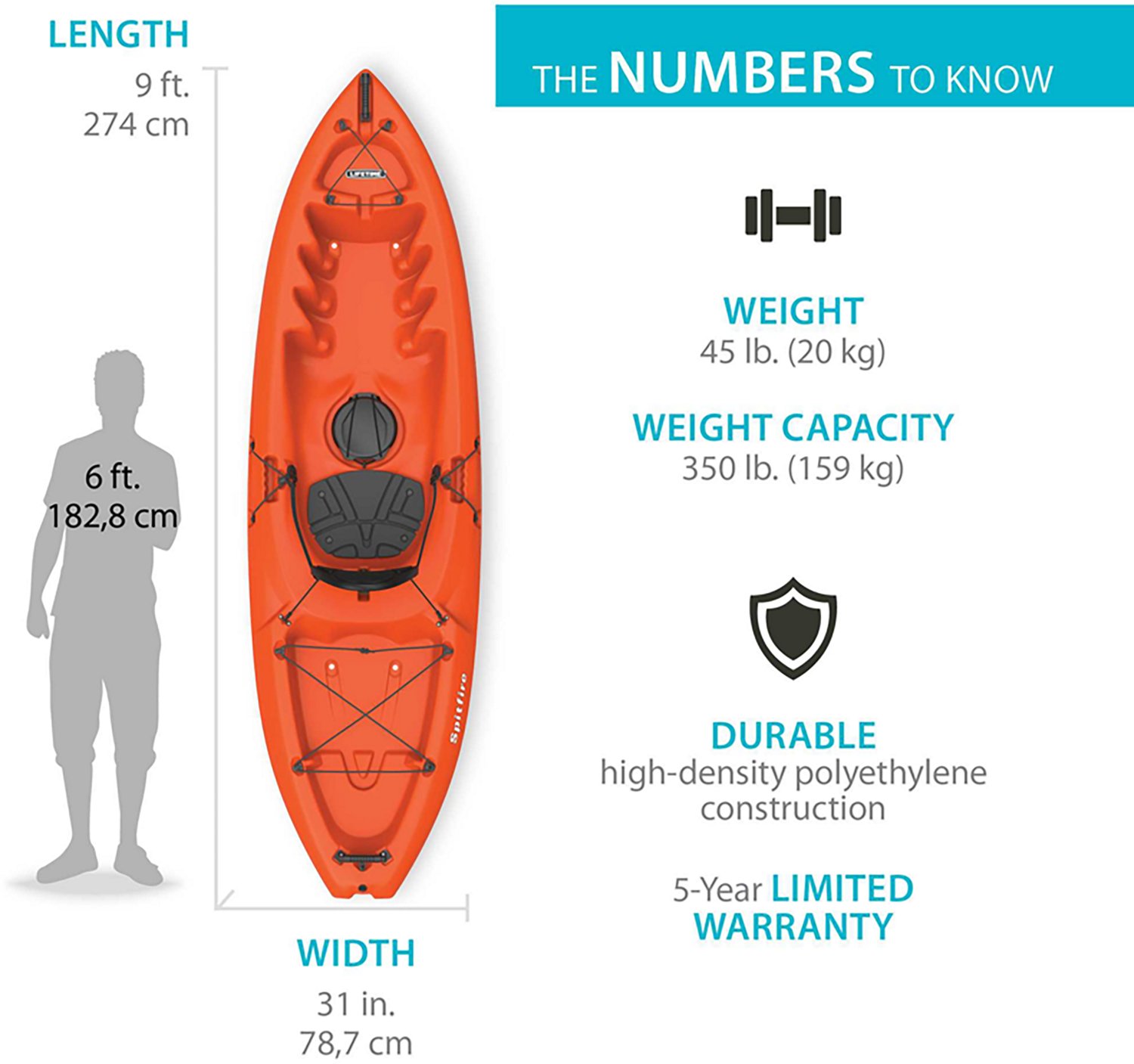Lifetime Spitfire 8 ft Sit-On Top Kayak - view number 2