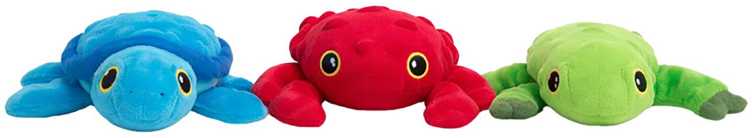 SnugArooz Lil Ocean Buddies Plush Dog Toys 3-Pack