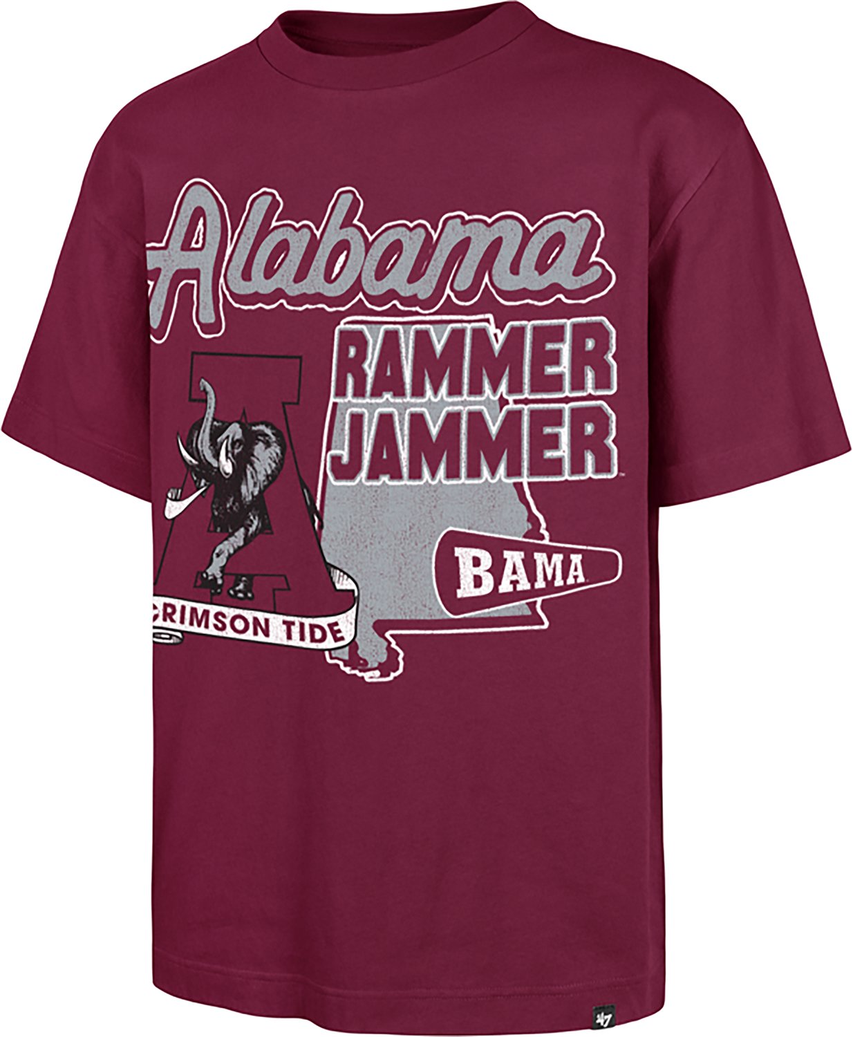 '47 Men's Alabama Mascot Mania Foundation Short Sleeve T-shirt