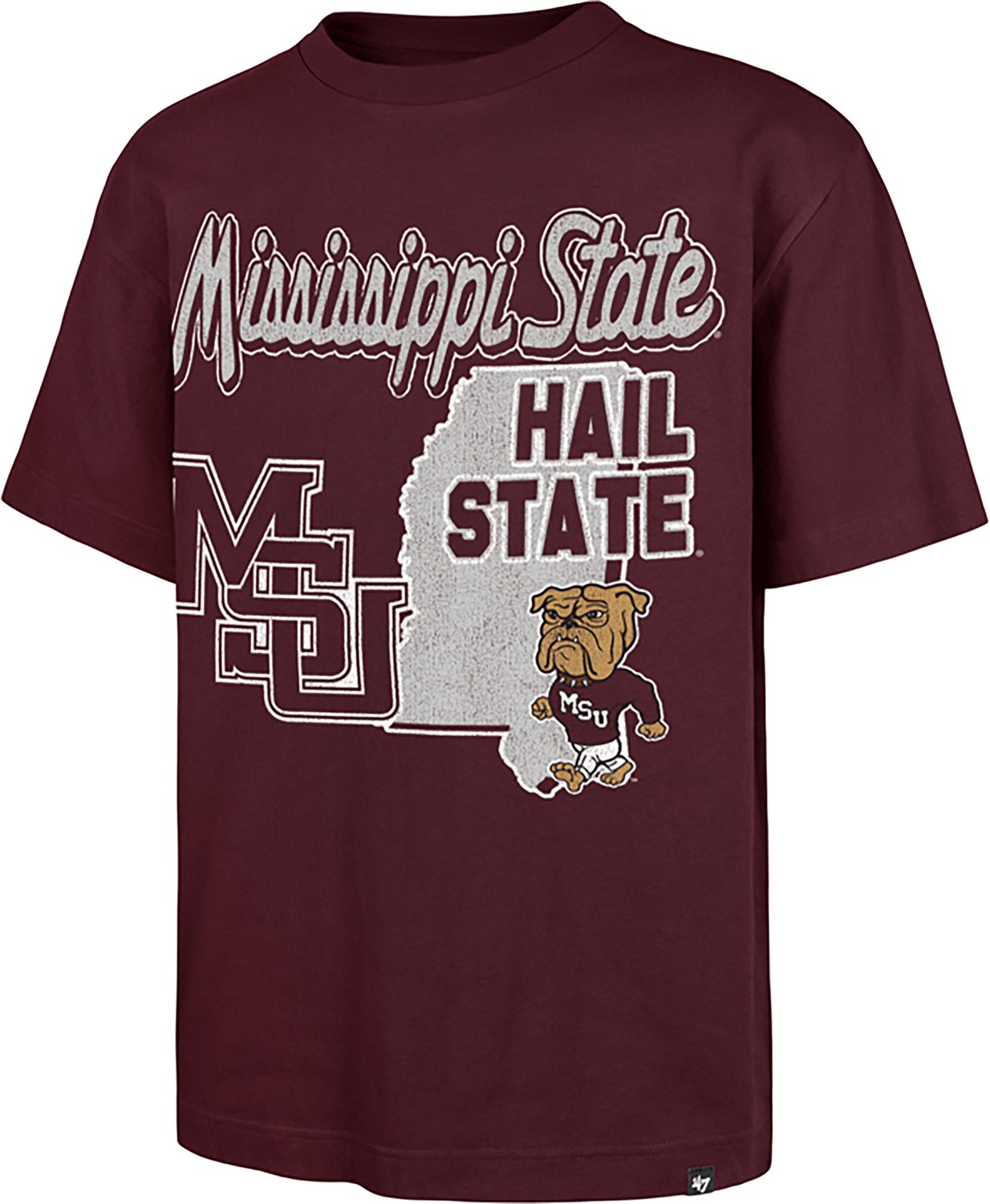 '47 Men's Mississippi State Mascot Mania Short Sleeve T-shirt