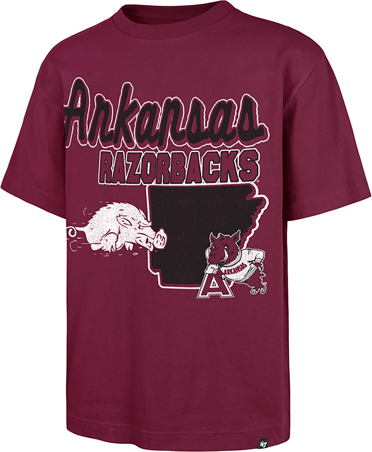 '47 Men's Arkansas Vault Mascot Mania Short Sleeve T-shirt