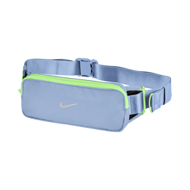 Nike Tempo Running Waist Pack, Men's, Aluminum/Illusion Green/Silver