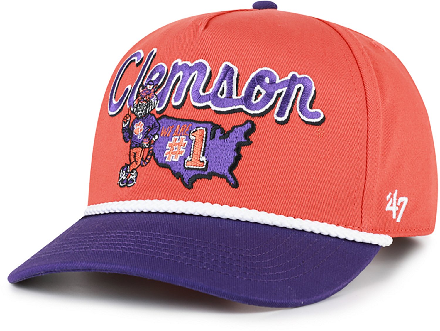 47 Adults' Clemson Primary Logo Mascot Mania Hitch Cap