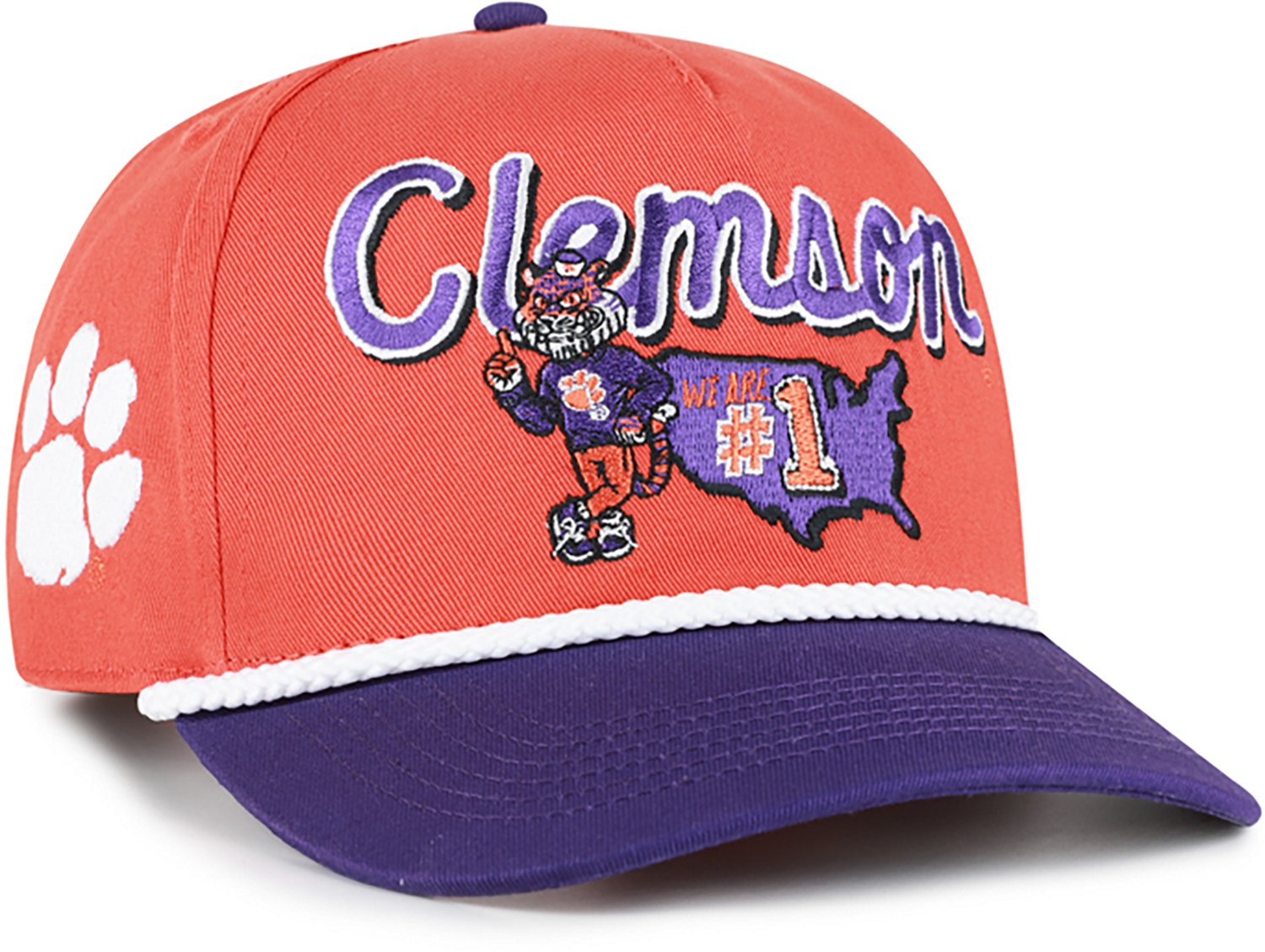 47 Adults' Clemson Primary Logo Mascot Mania Hitch Cap
