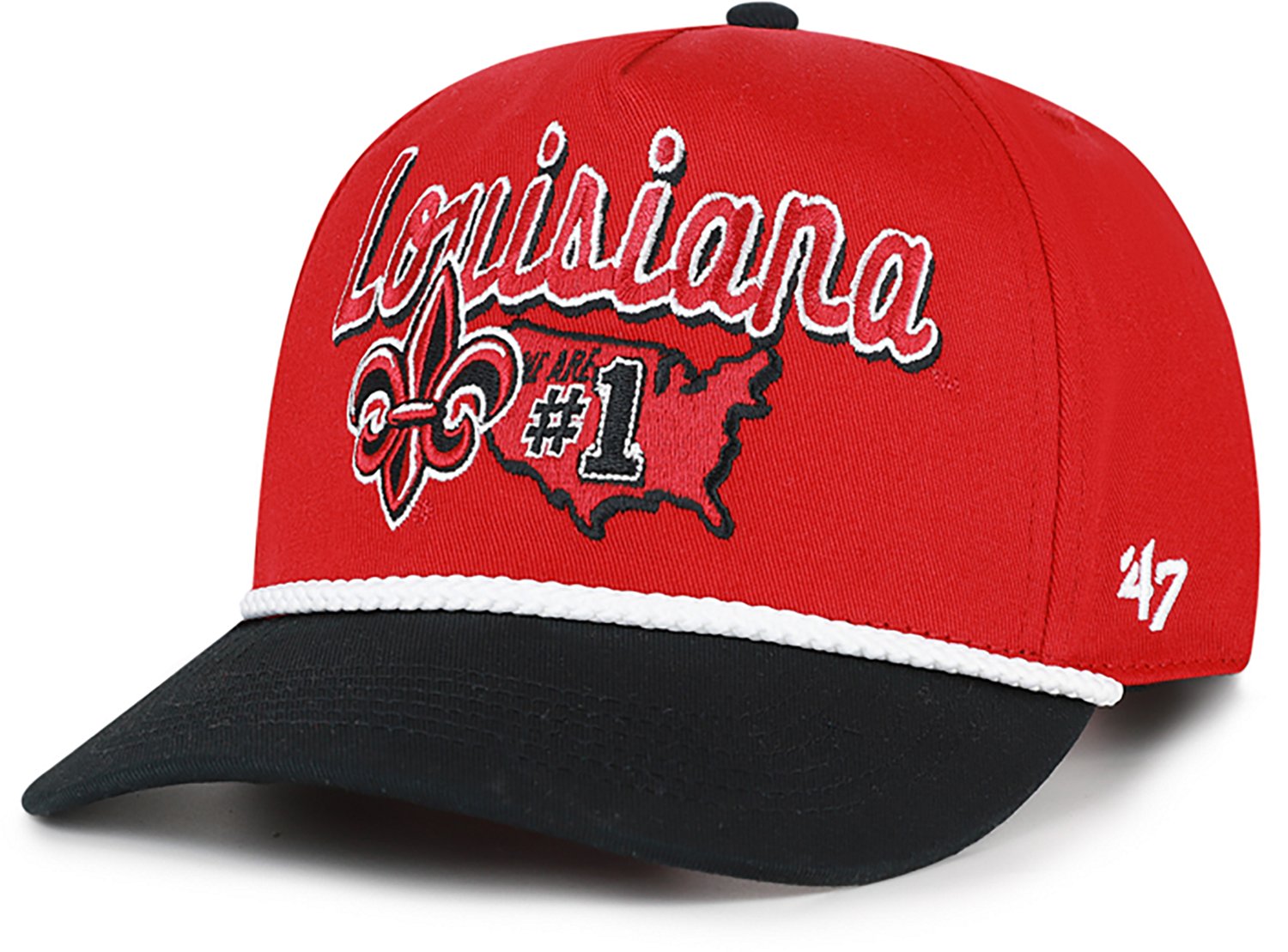 47 Adults' Louisiana Lafayette Primary Logo Mascot Mania Hitch Cap