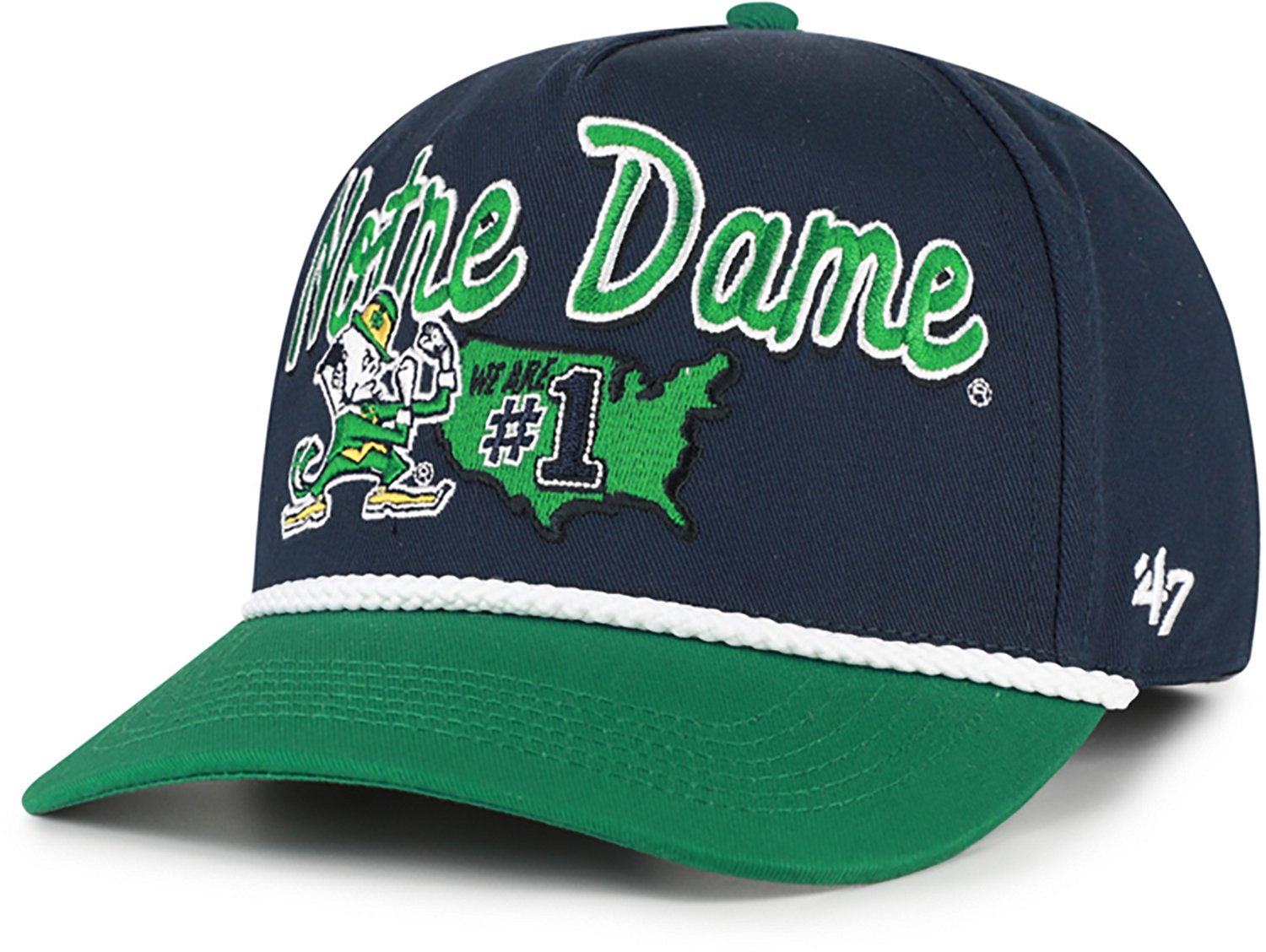 47 Adults' Notre Dame Primary Logo Mascot Mania Hitch Cap