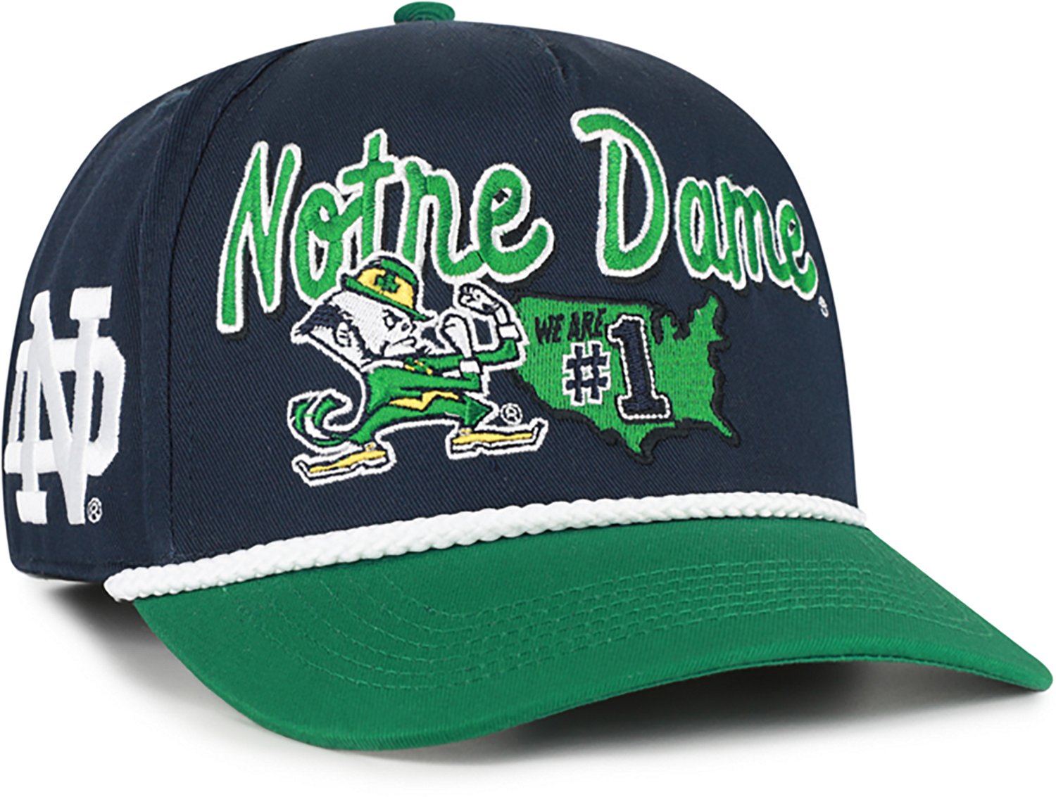 47 Adults' Notre Dame Primary Logo Mascot Mania Hitch Cap - view number 2