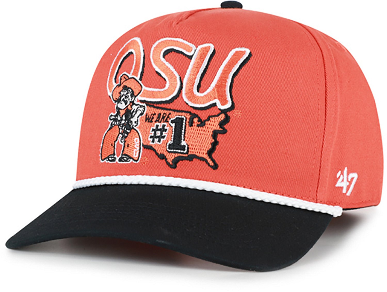 47 Adults' Oklahoma State Primary Logo Mascot Mania Hitch Cap