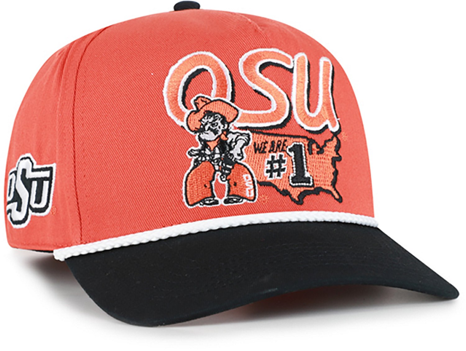 47 Adults' Oklahoma State Primary Logo Mascot Mania Hitch Cap