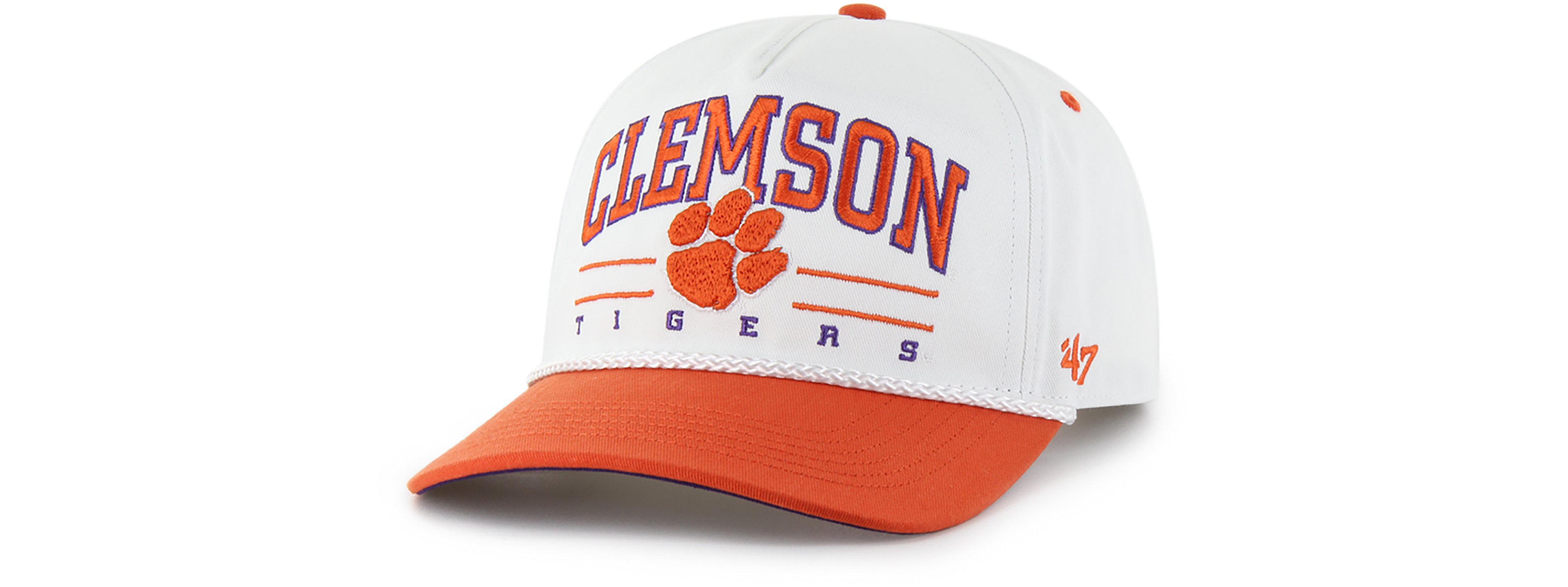 '47 Adults' Clemson Primary Logo Roscoe Rope Cap