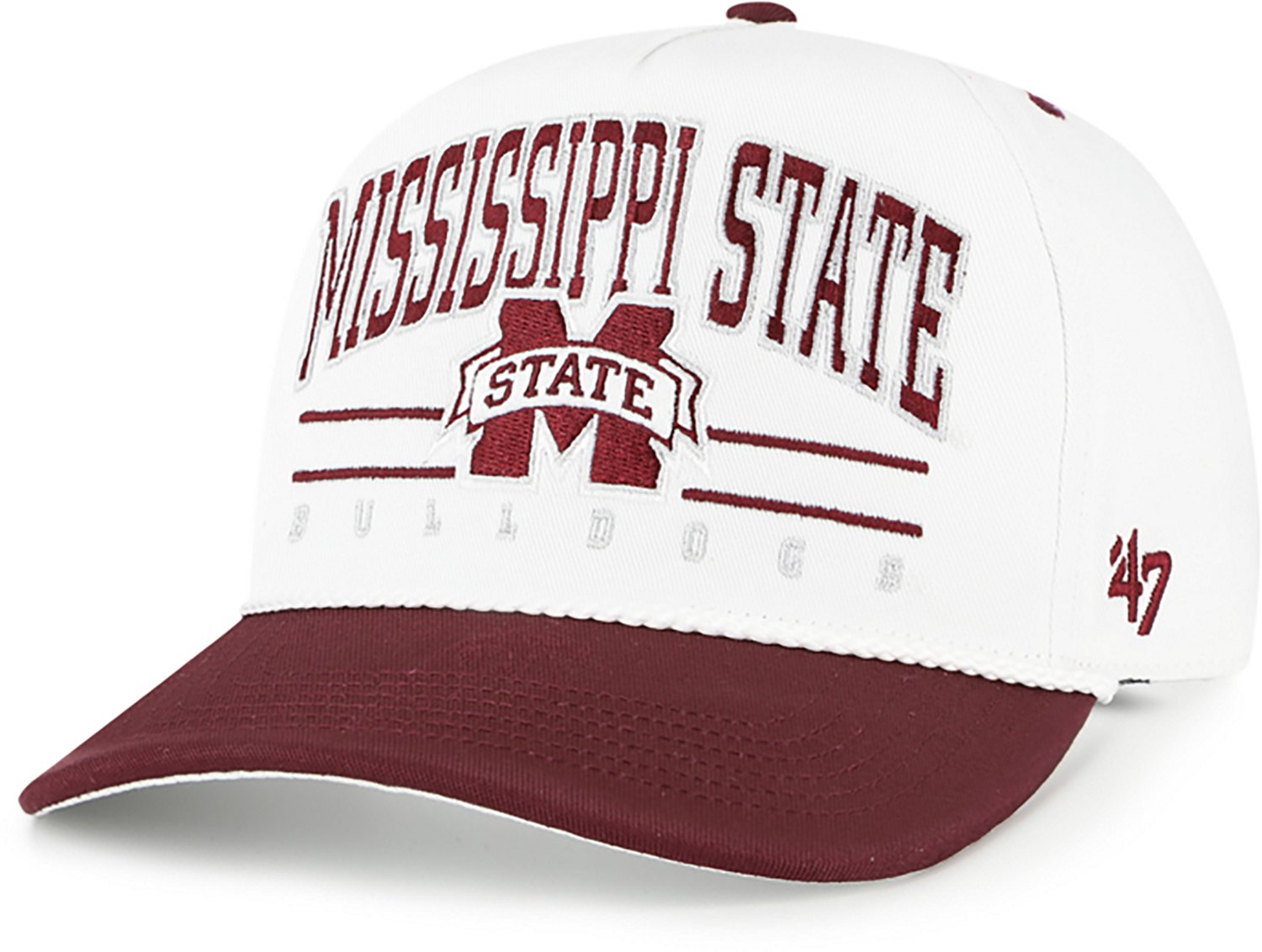'47 Adults' Brand Mississippi State Primary Logo Roscoe Rope Hitch Cap