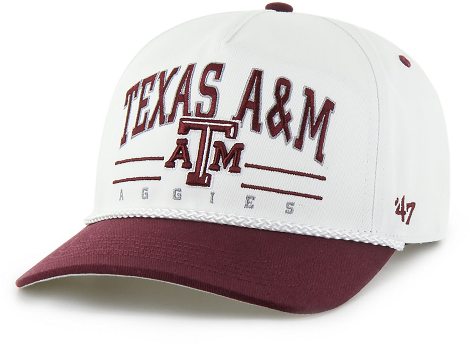 '47 Adults' Texas A&M Logo Roscoe Rope Hitch Cap