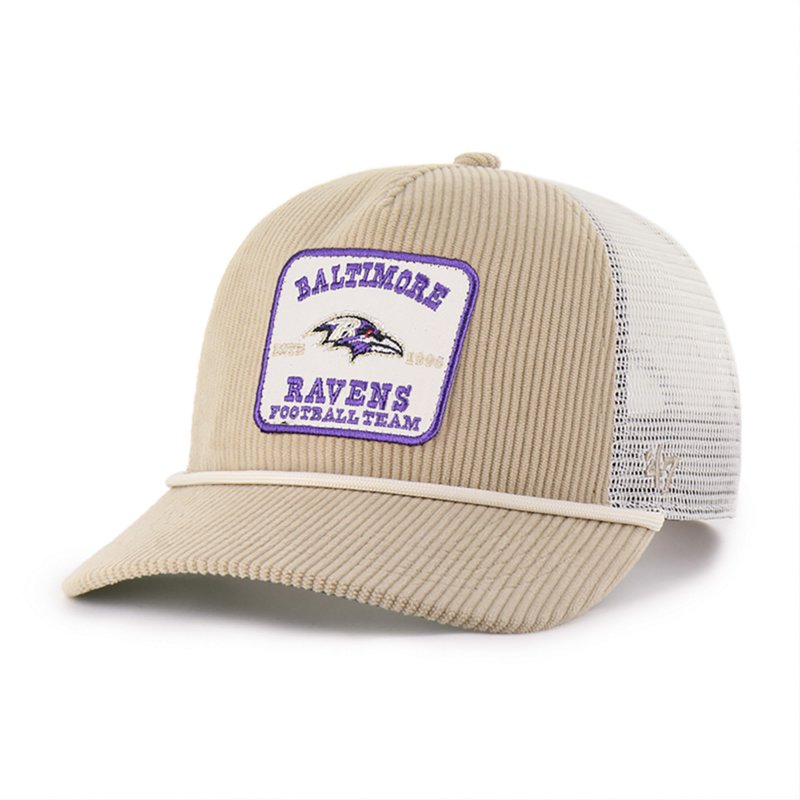 Men's '47 Khaki Baltimore Ravens Cordlandia Hitch Adjustable Hat
