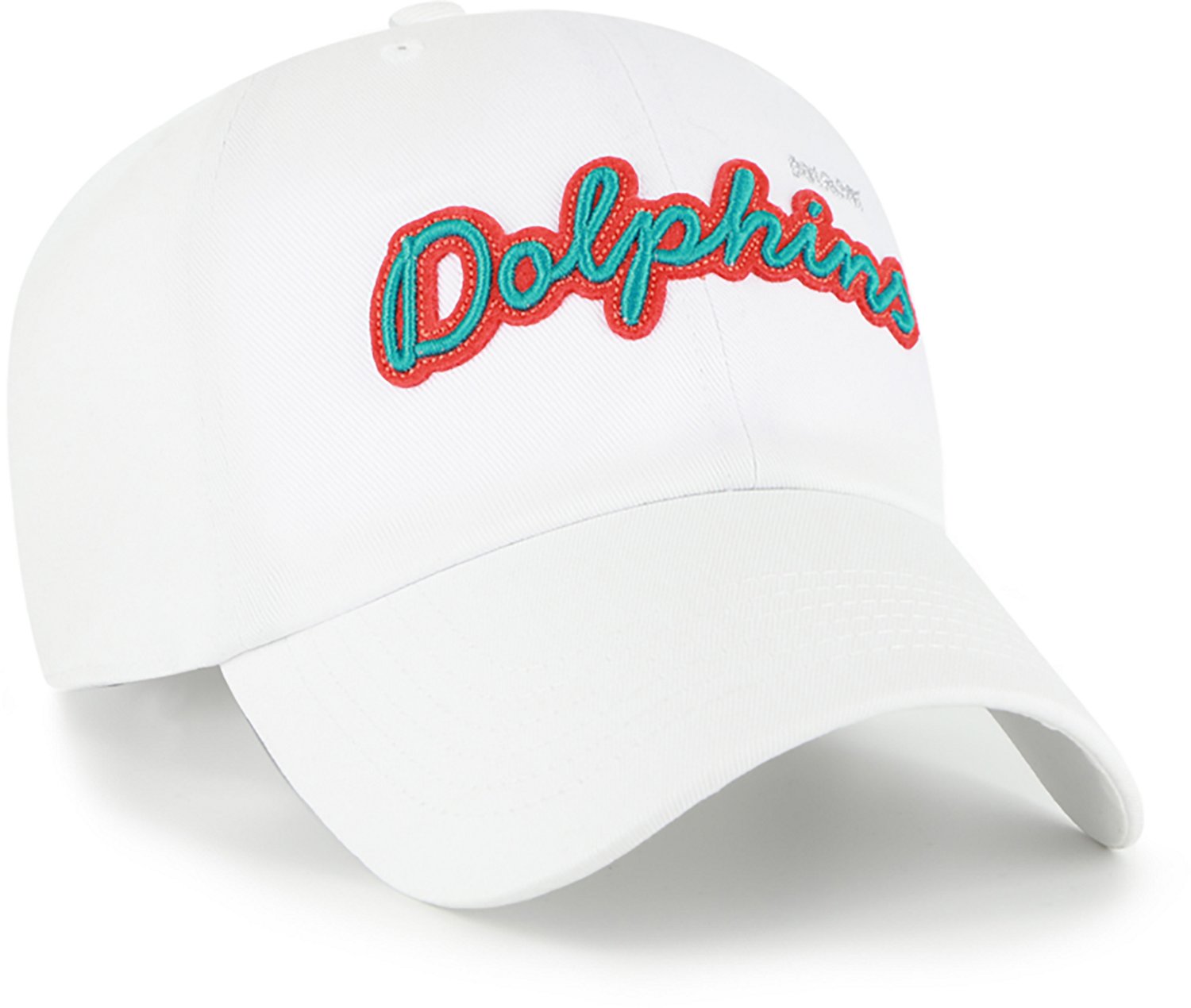 '47 Adults' Dolphins Trendy Script Clean Up Cap