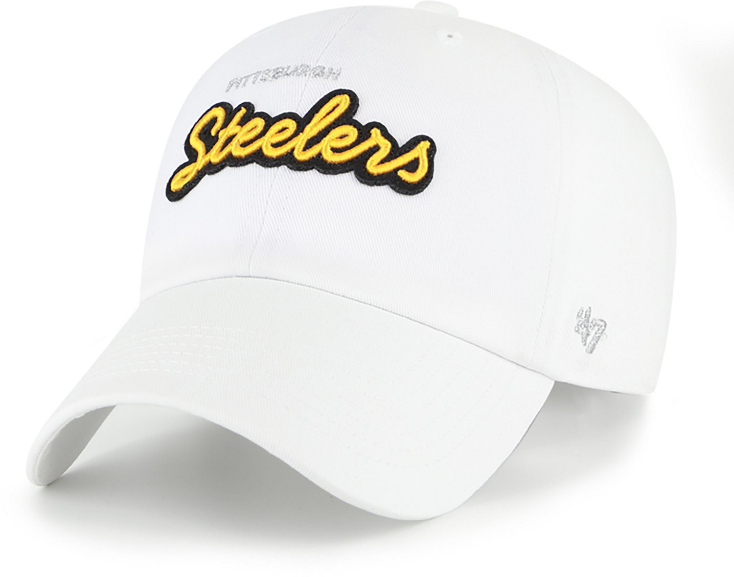 '47 Women's Brand Pittsburgh Steelers Trendy Script Clean Up Cap