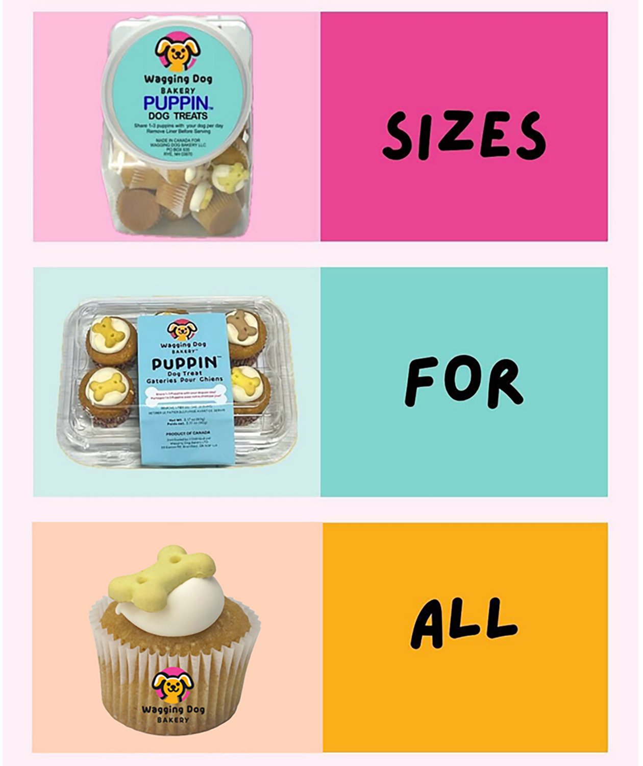 Wagging Dog Bakery Puppin Mini Cupcake Dog Treat 70-Pack - view number 8
