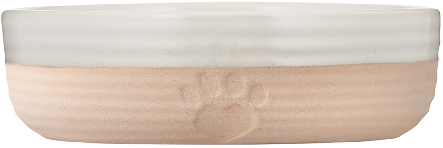 Mason Cash 5 in. Heart Paw 8 oz. Pet Bowl