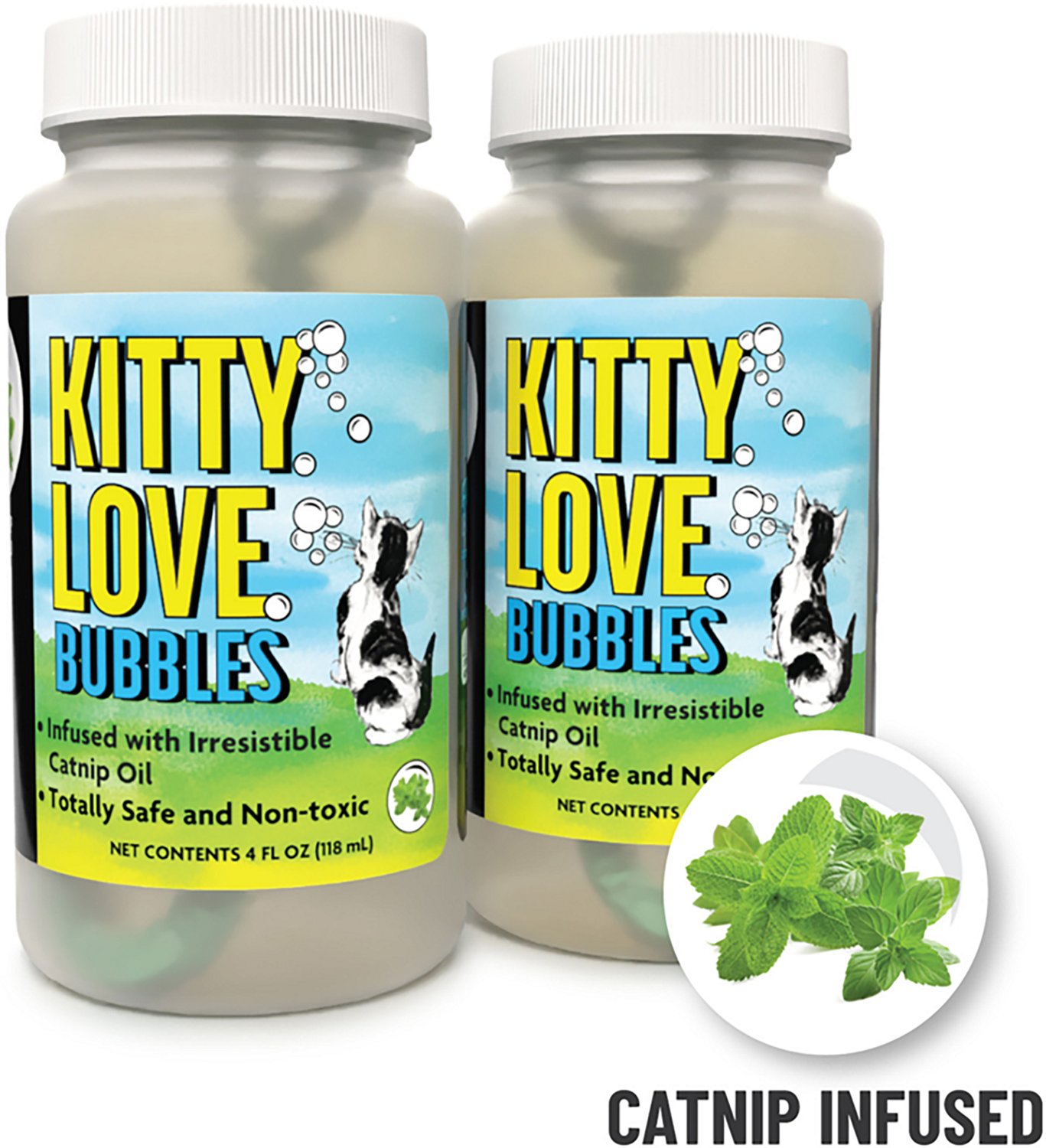 Atomic Bubbles Kitty Love 4 oz. Catnip Scented Bubbles Bottles 2-Pack - view number 2