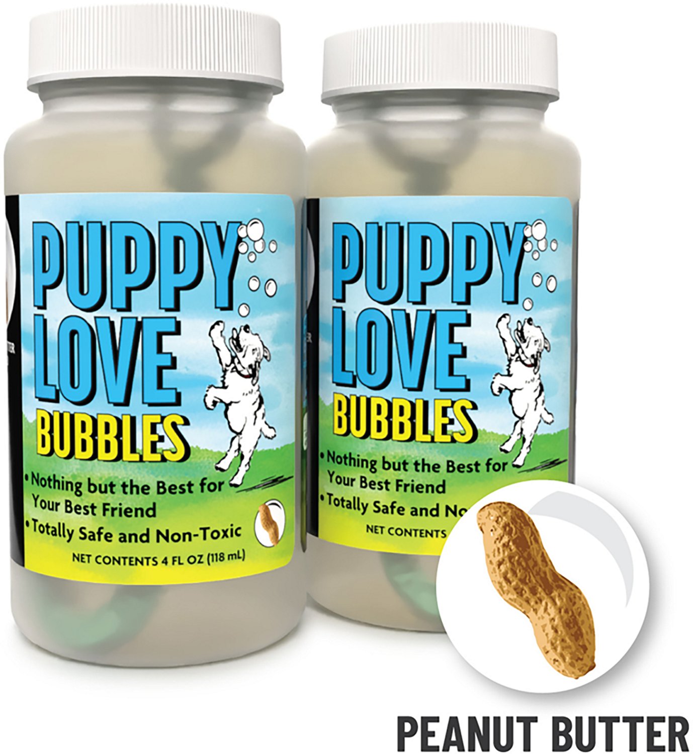 Atomic Bubbles Puppy Love 4 oz. Peanut Butter Scented Bubbles Bottles - view number 2