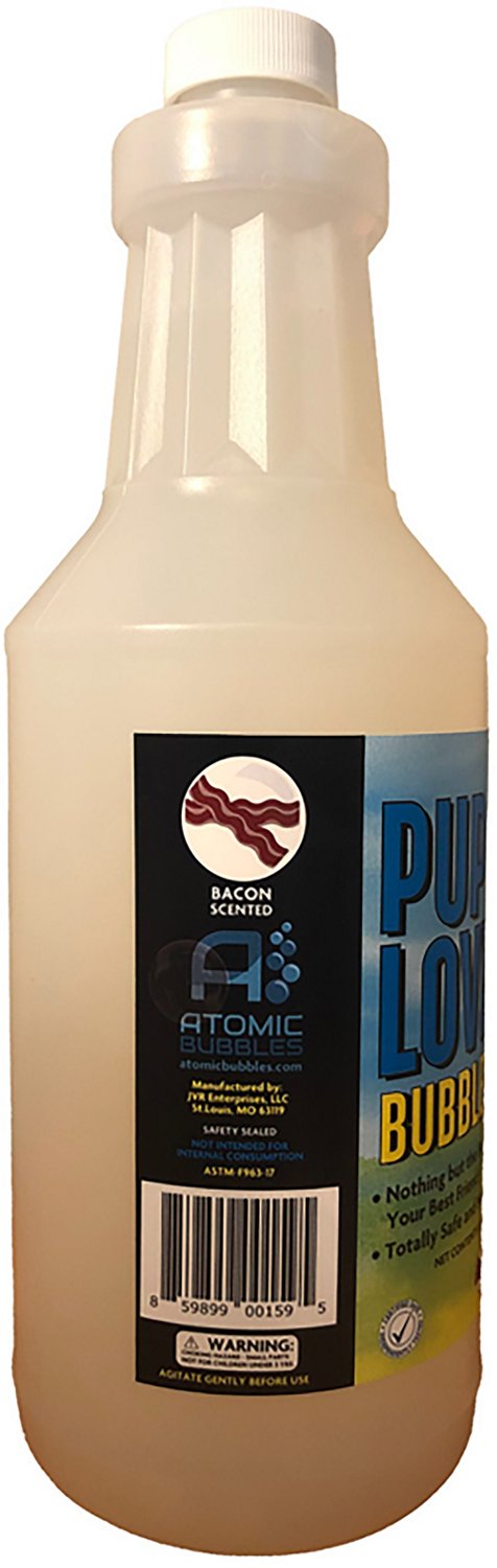 Atomic Bubbles Puppy Love 4 oz. Bacon Scented Bubbles for Dogs
