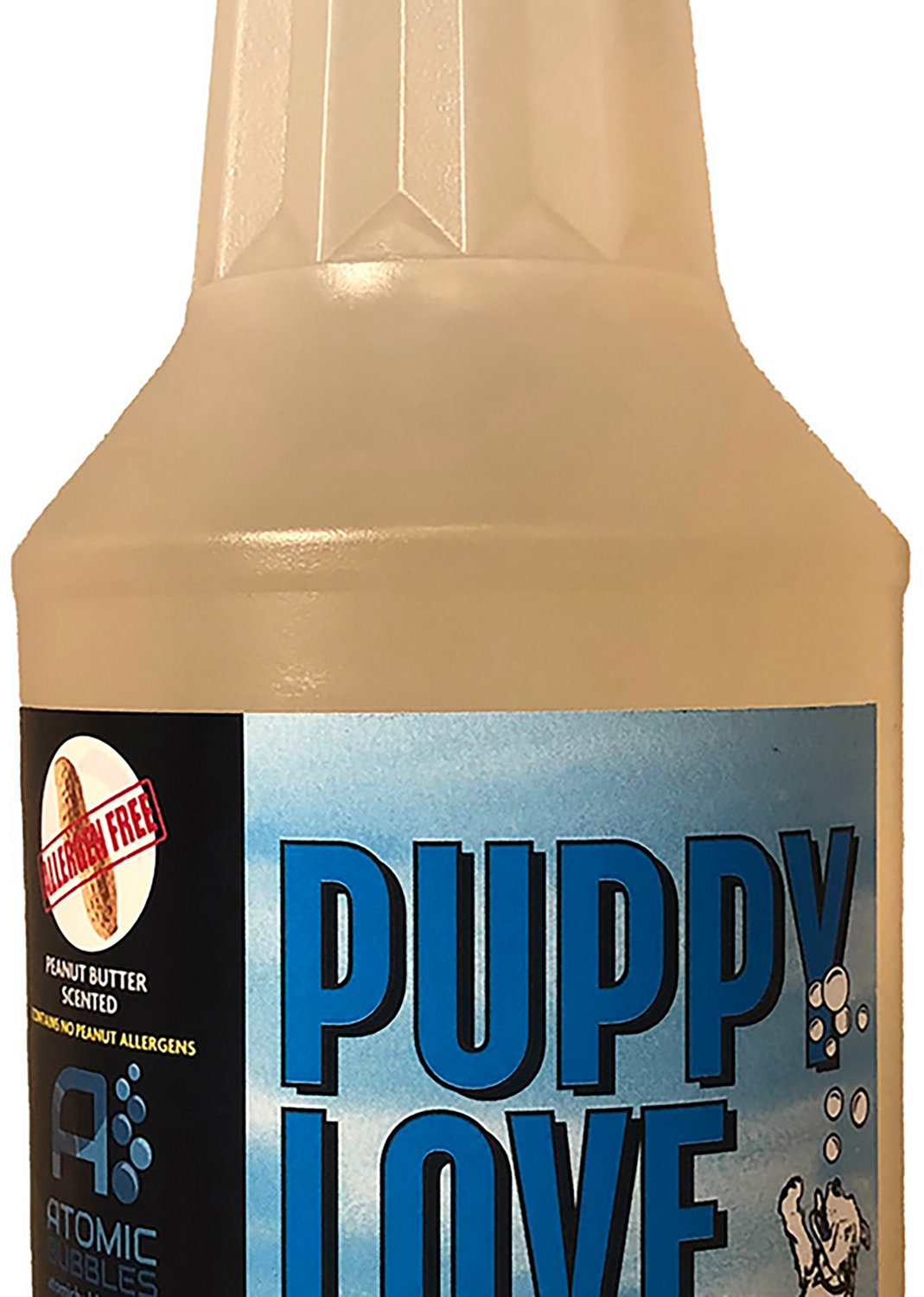 Atomic Bubbles Puppy Love 4 oz. Peanut Butter Scented Bubbles for Dogs
