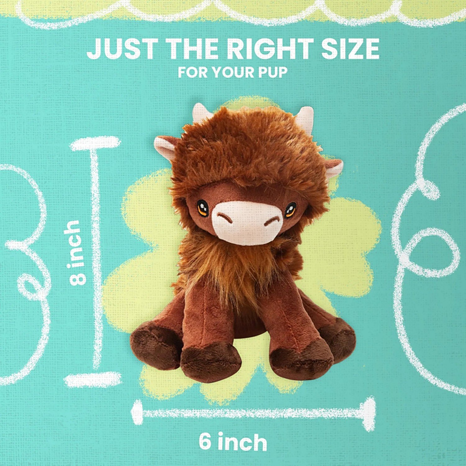 SnugArooz Nyland the Highland Cow Plush Dog Toy - view number 2