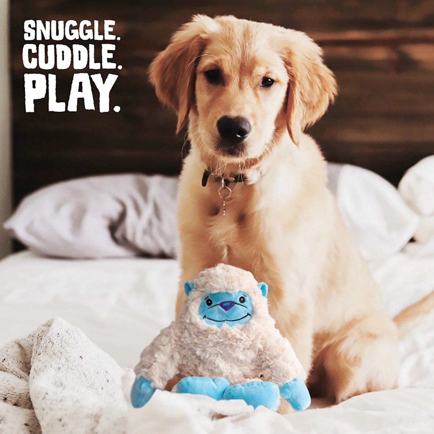 SnugArooz Tom the Yeti Plush Dog Toy