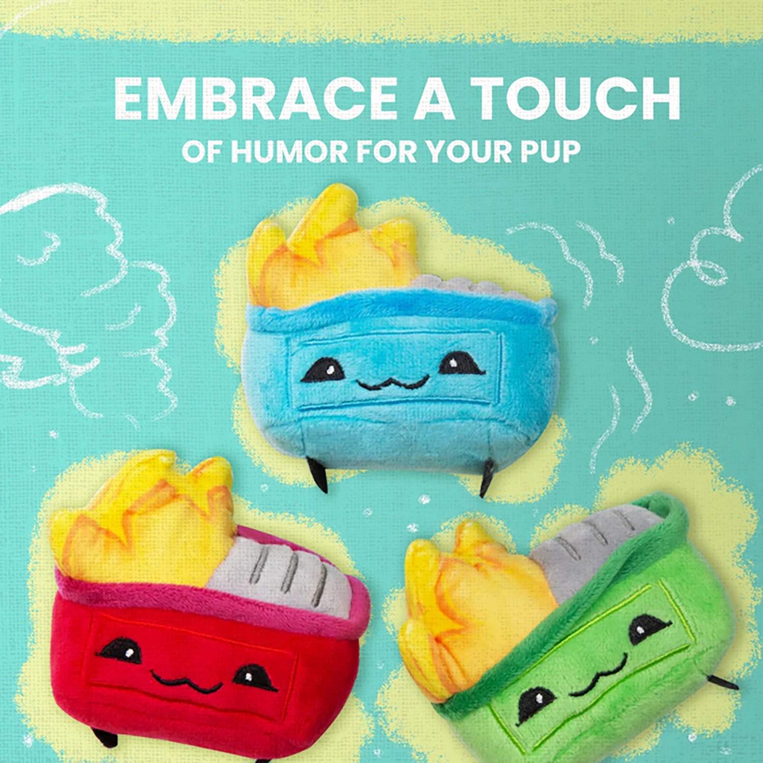 SnugArooz LiL Baby Dumps Plush Dog Toys 3-Pack
