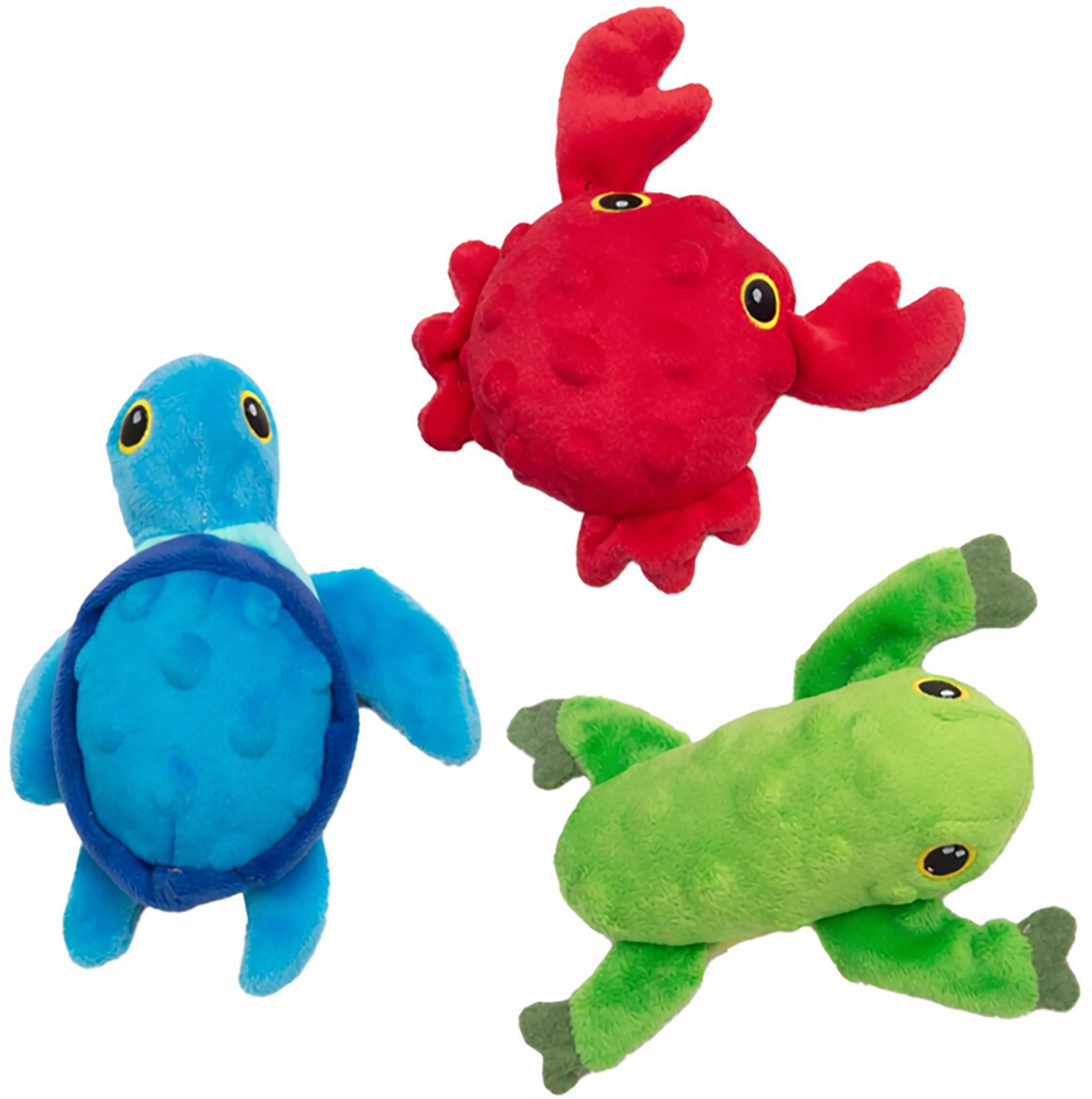 SnugArooz Lil Ocean Buddies Plush Dog Toys 3-Pack