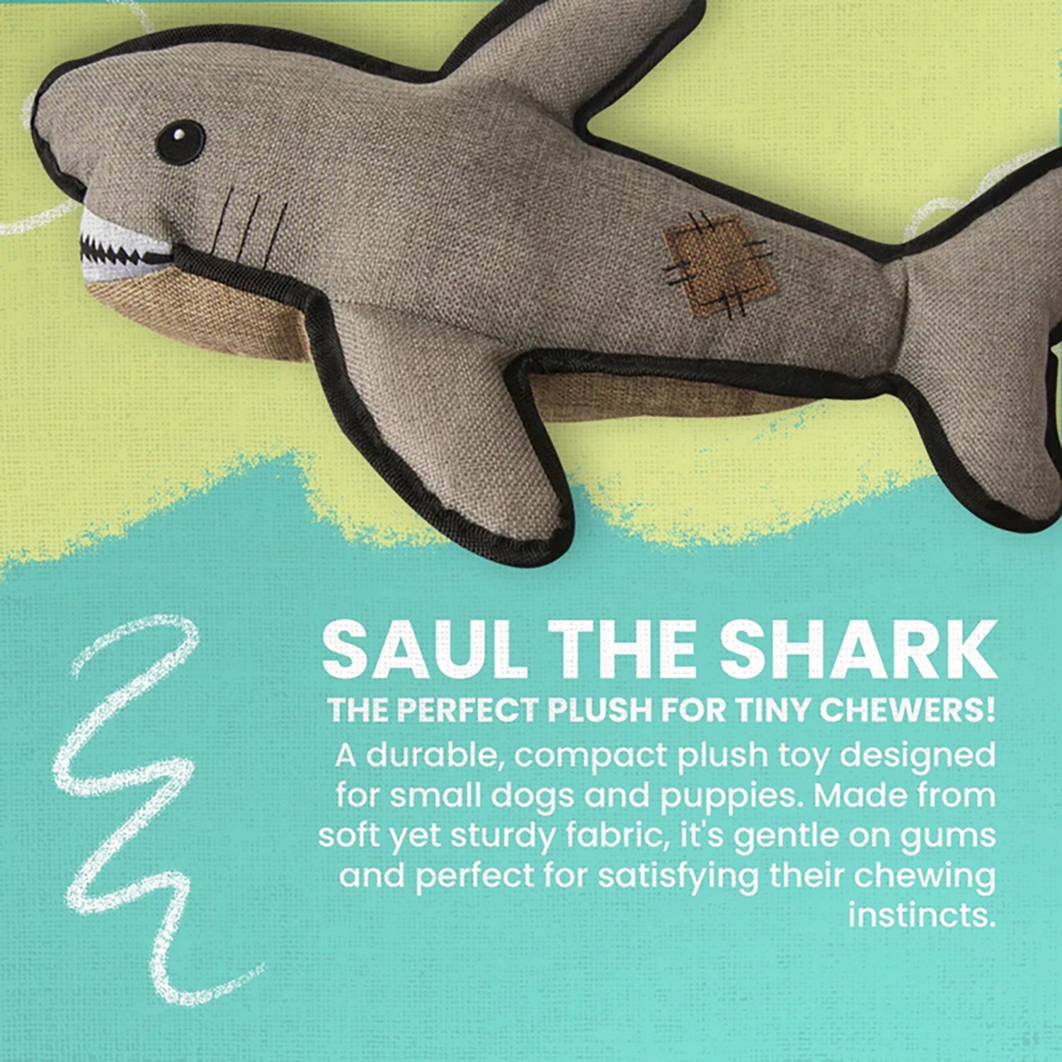 SnugArooz Saul the Shark 2-In-1 Plush Dog Toy - view number 6