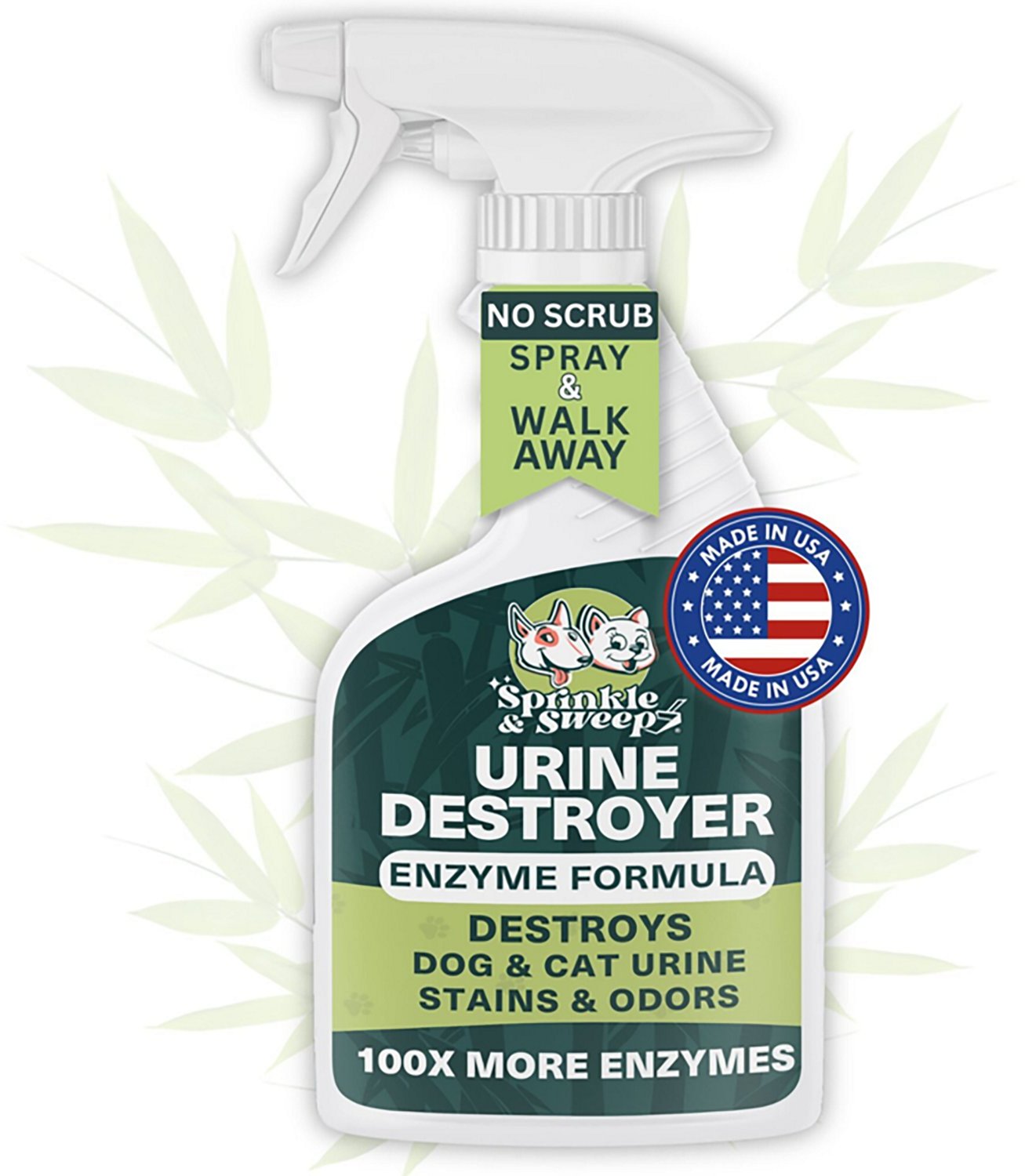 Sprinkle & Sweep 32 oz Pet Stain and Odor Enzyme Sprays 2-Pack