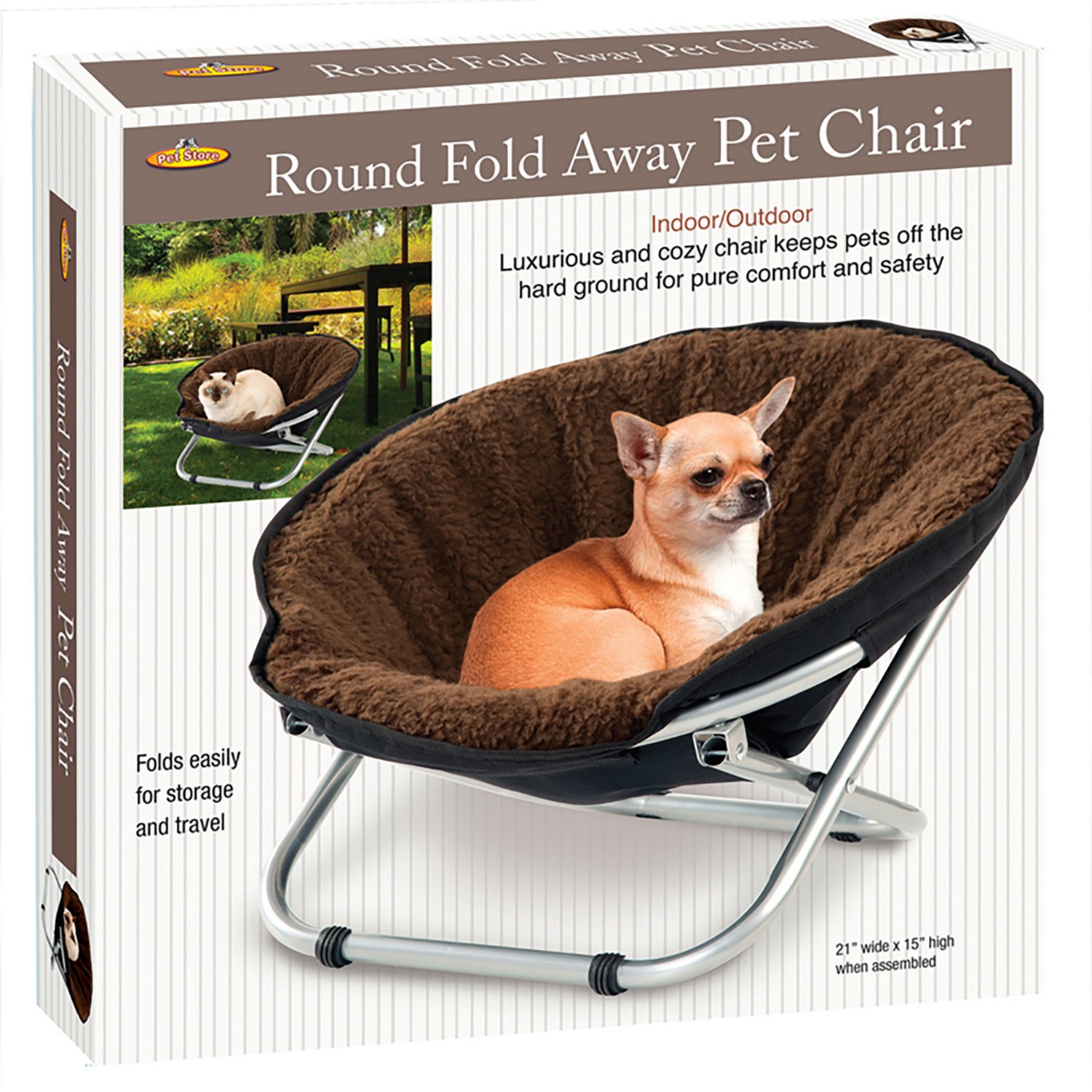 Etna Folding Pet Cozy Chair and Portable Bed