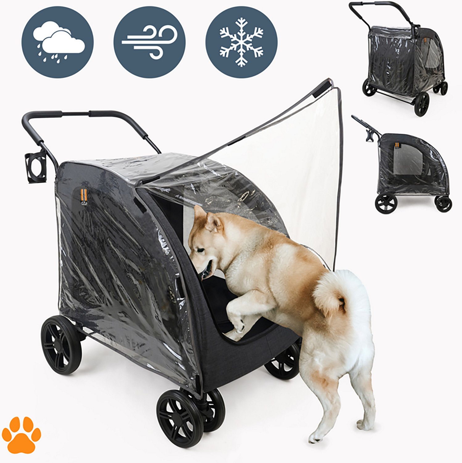 My Duque Chester Raincover Pet Stroller - view number 4