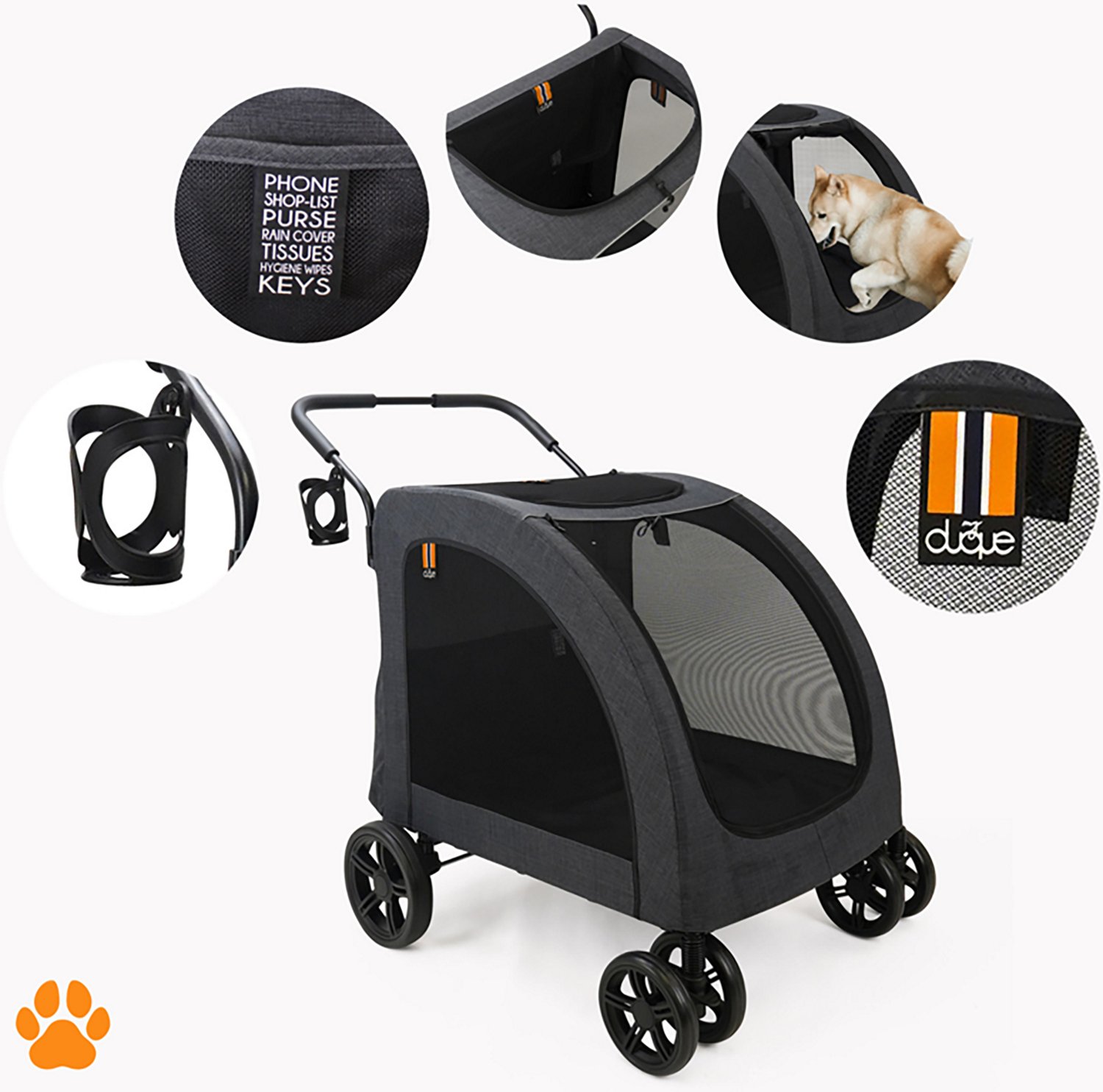 My Duque Chester Raincover Pet Stroller - view number 7